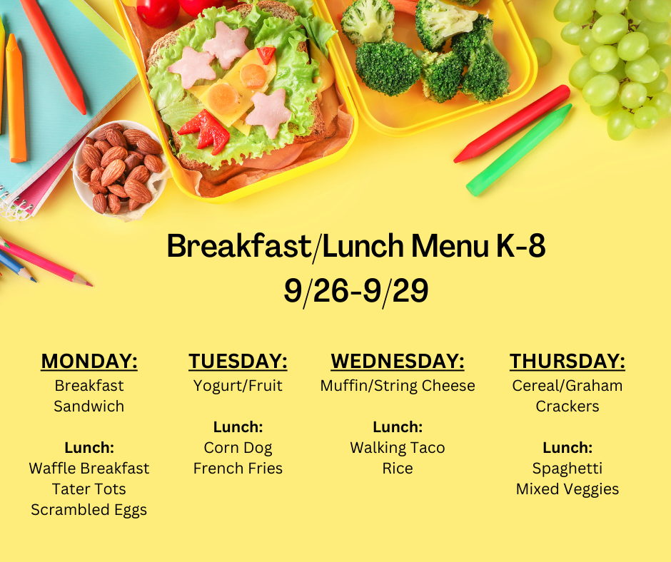 Breakfast Lunch Menu K 8 9 26 9 29