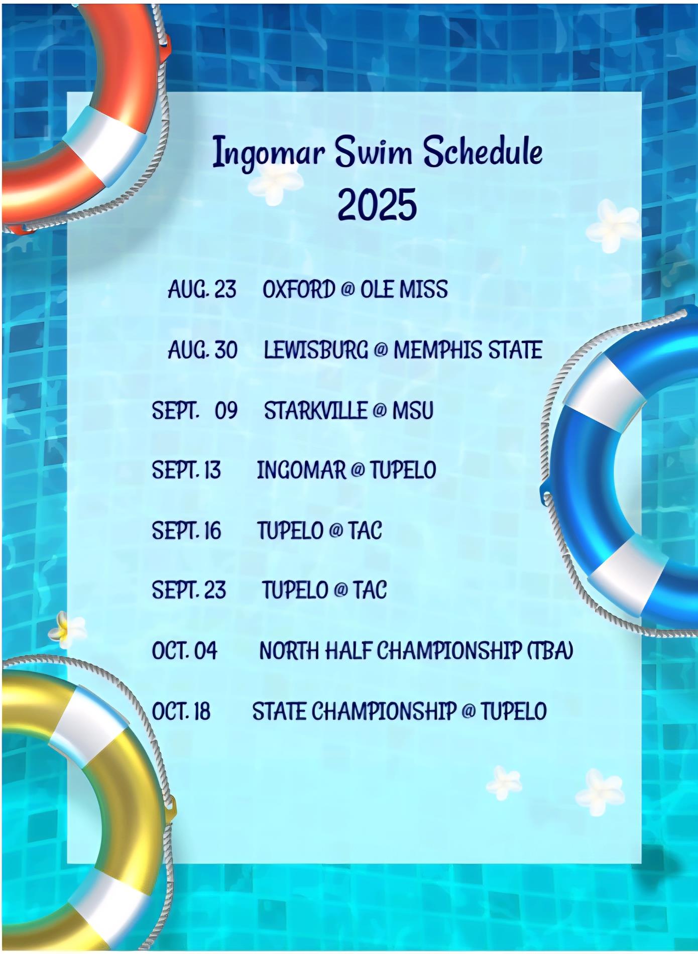 IAC Swim Schedule