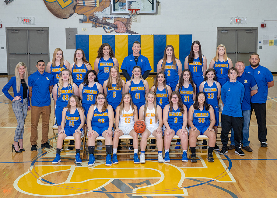 2019 - 2020 girls basketball team