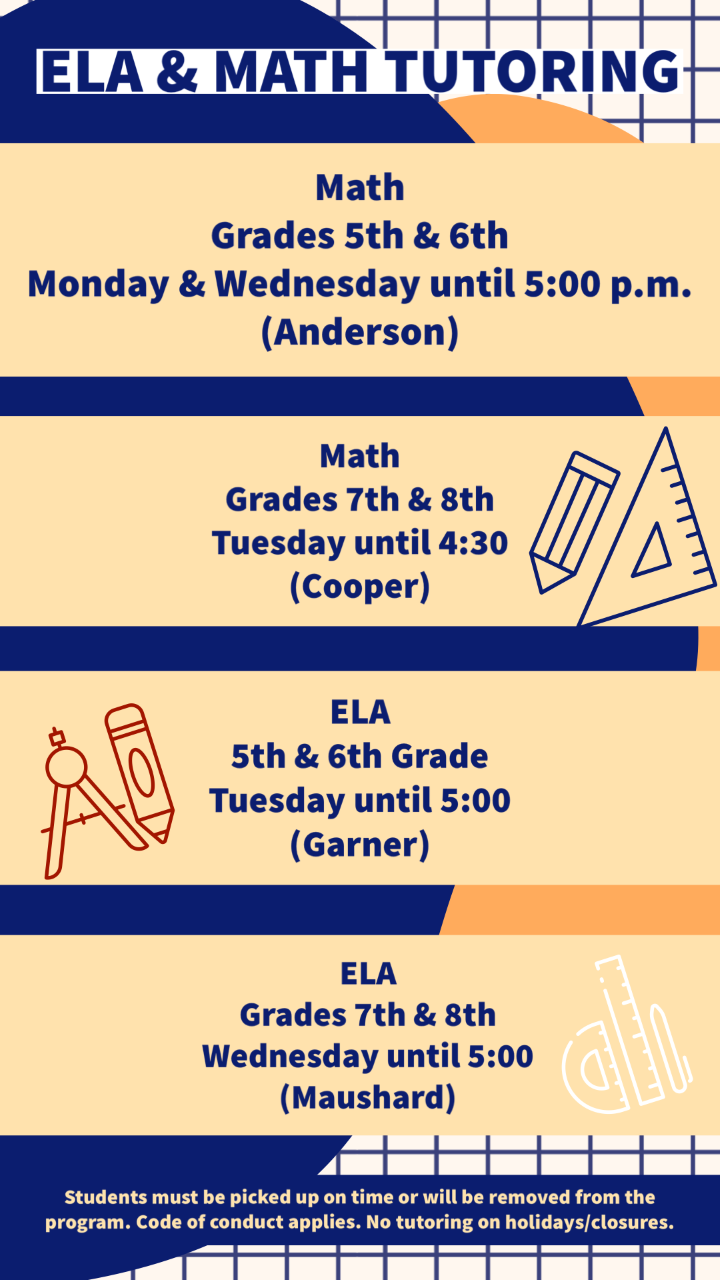 Tutoring Schedule