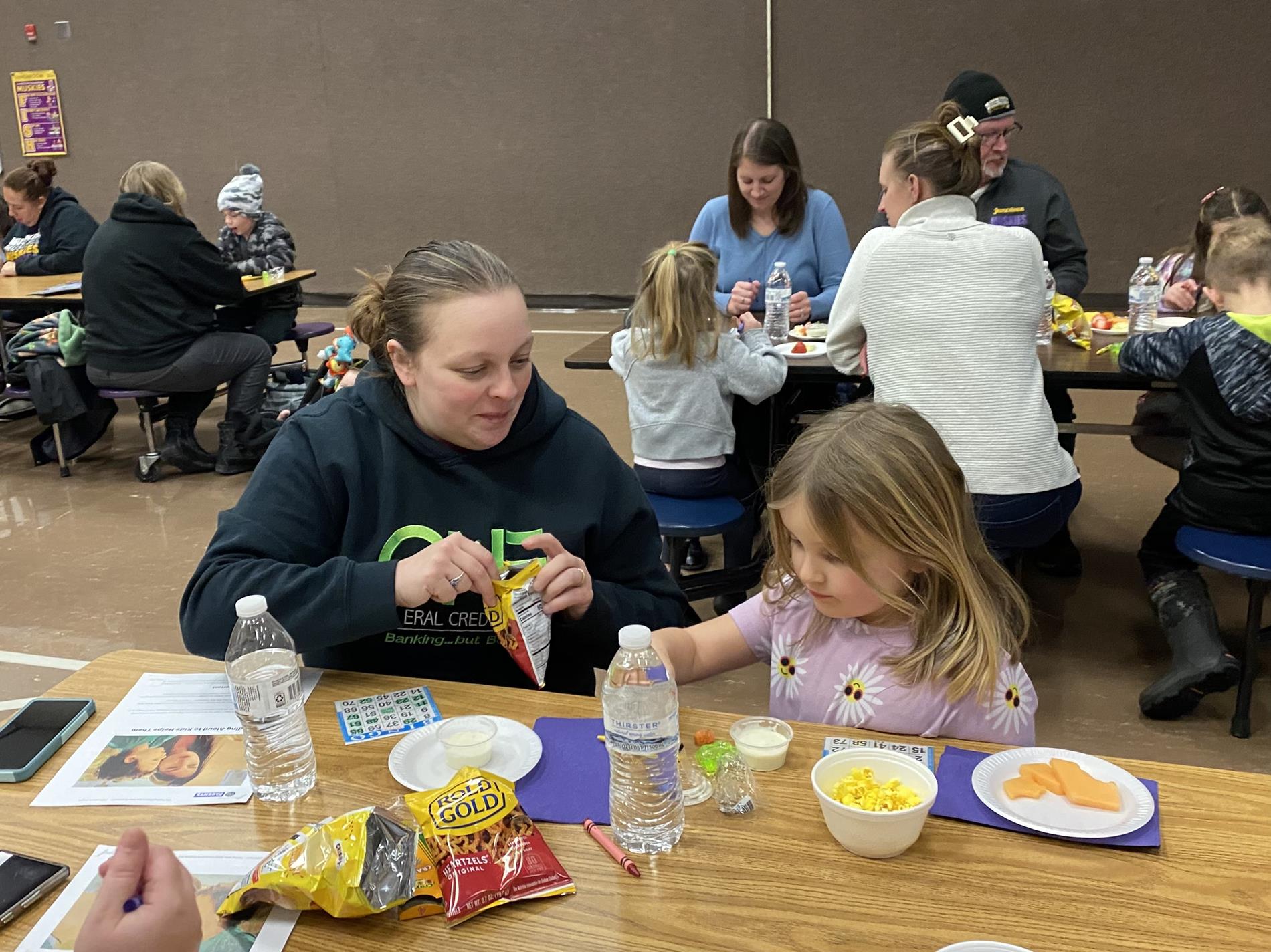 Snacks at family Bingo night