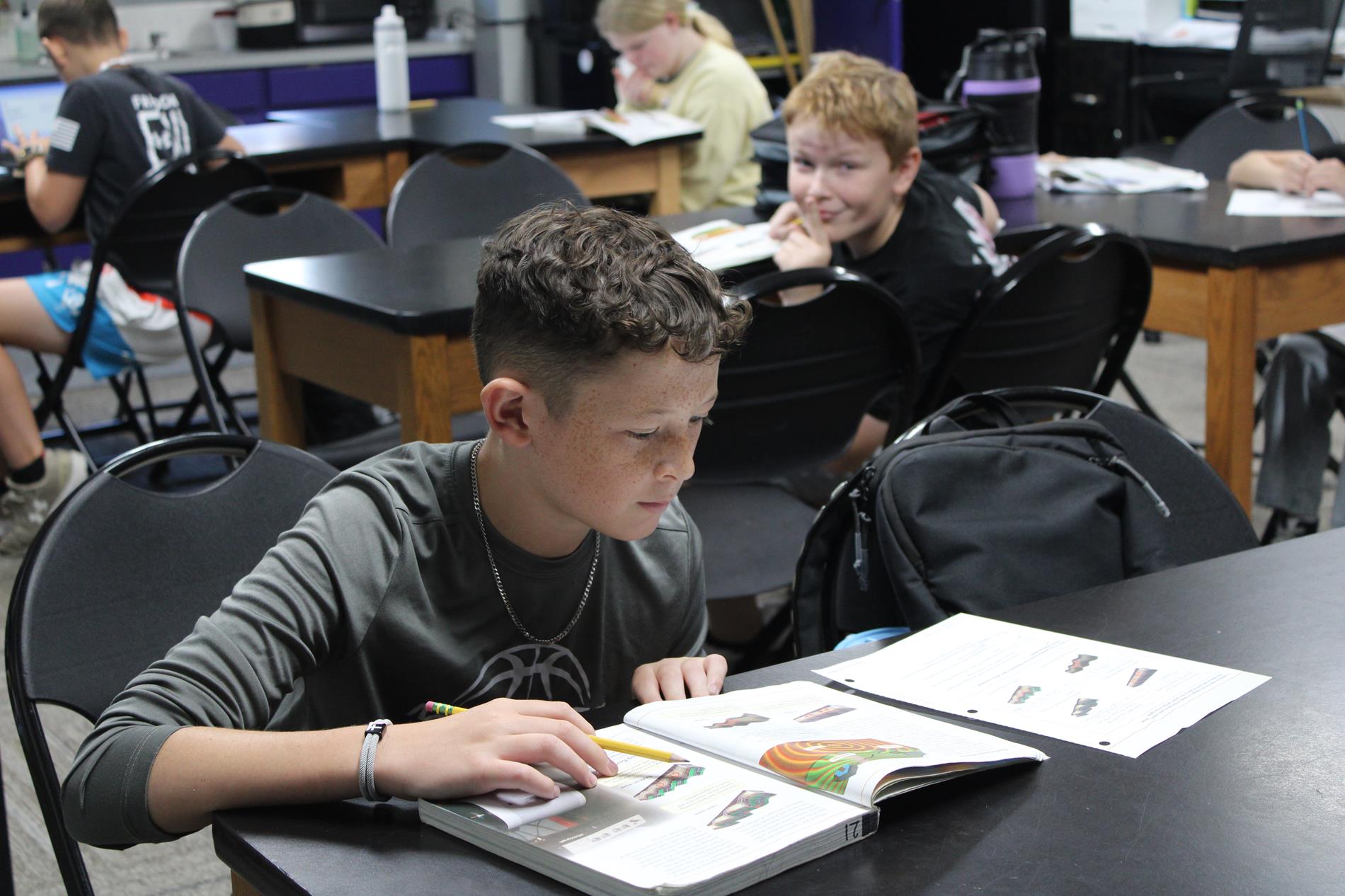 Students Working in Class