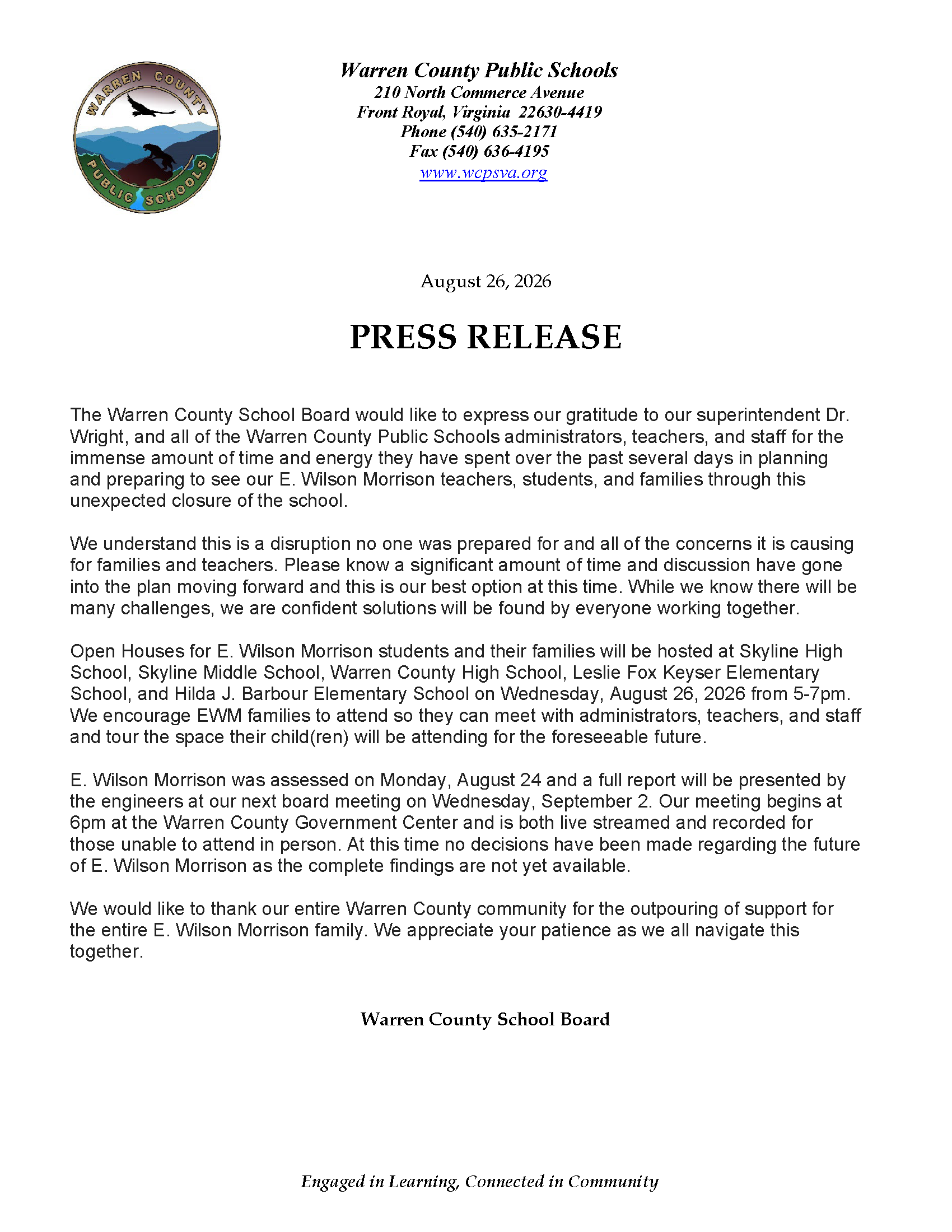 Press Release