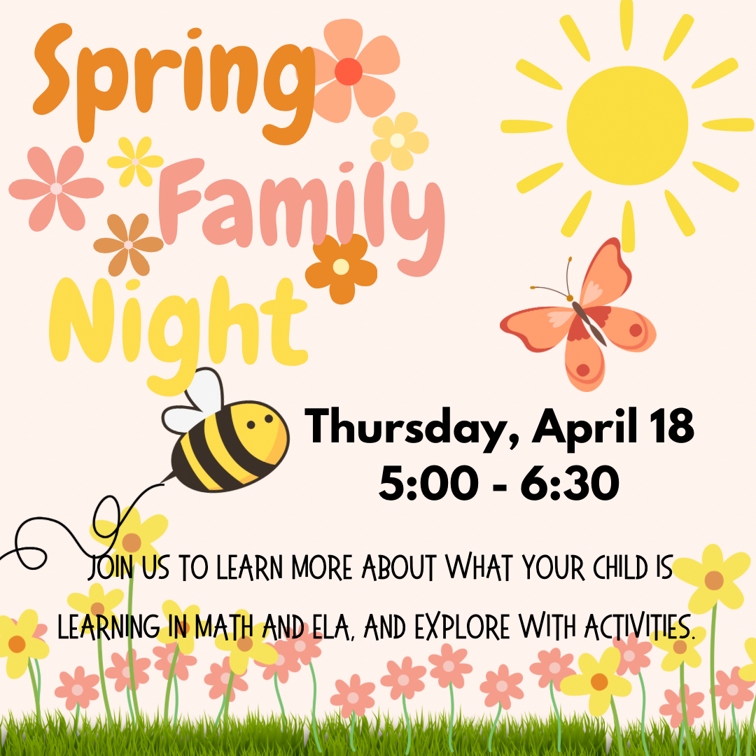Southaven Middle School will be hosting family night Thursday, April 18th at 5:00-6:30 p.m. Join us to learn more about what your child is learning in math and ELA, and explore with activities