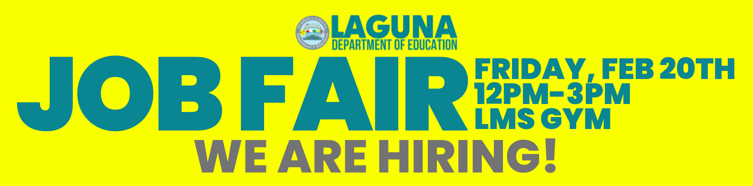 JOB FAIR 2/20/26 LMS GYM Noon-3pm
