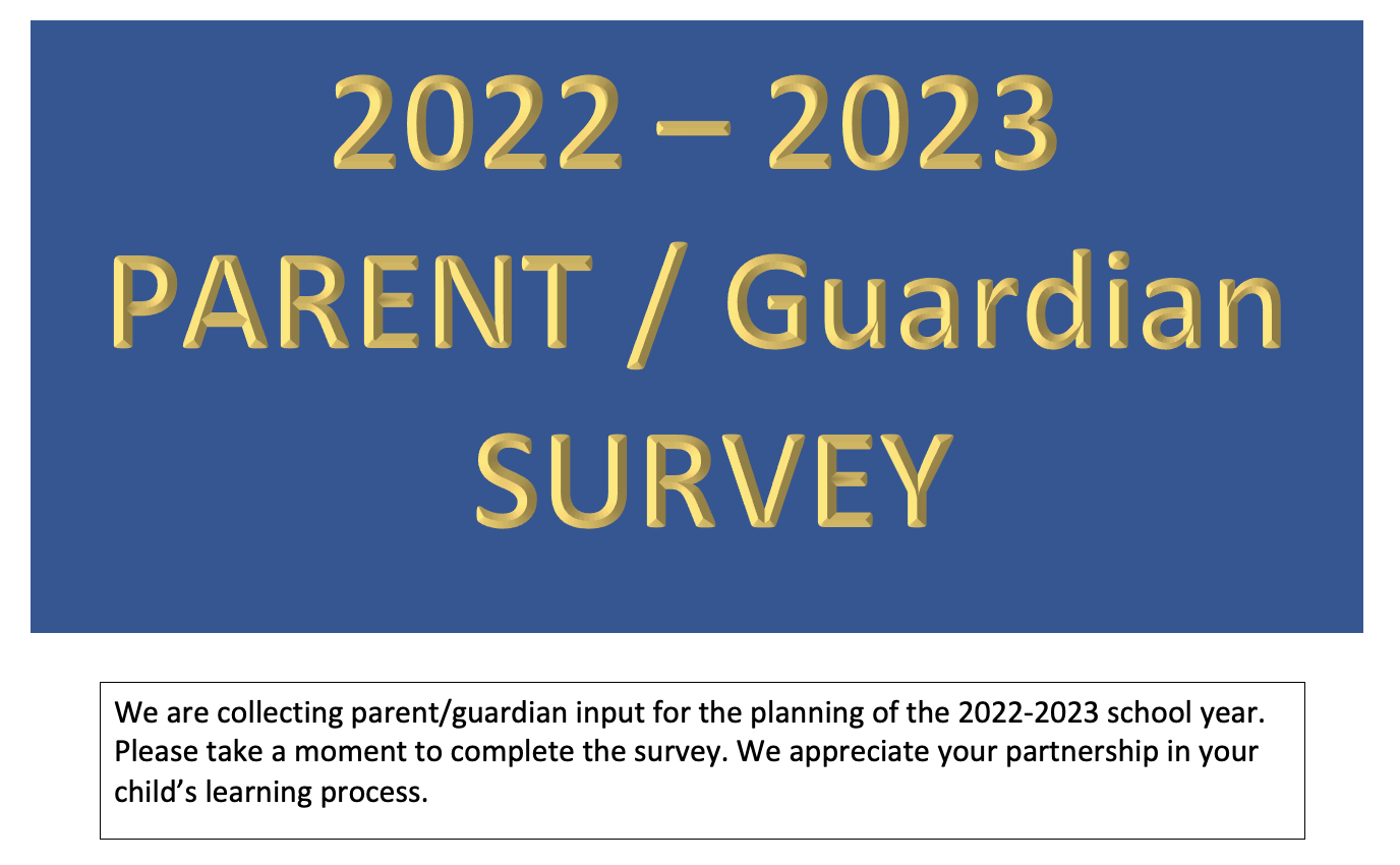2022-2023 Parent/Guardian Survey