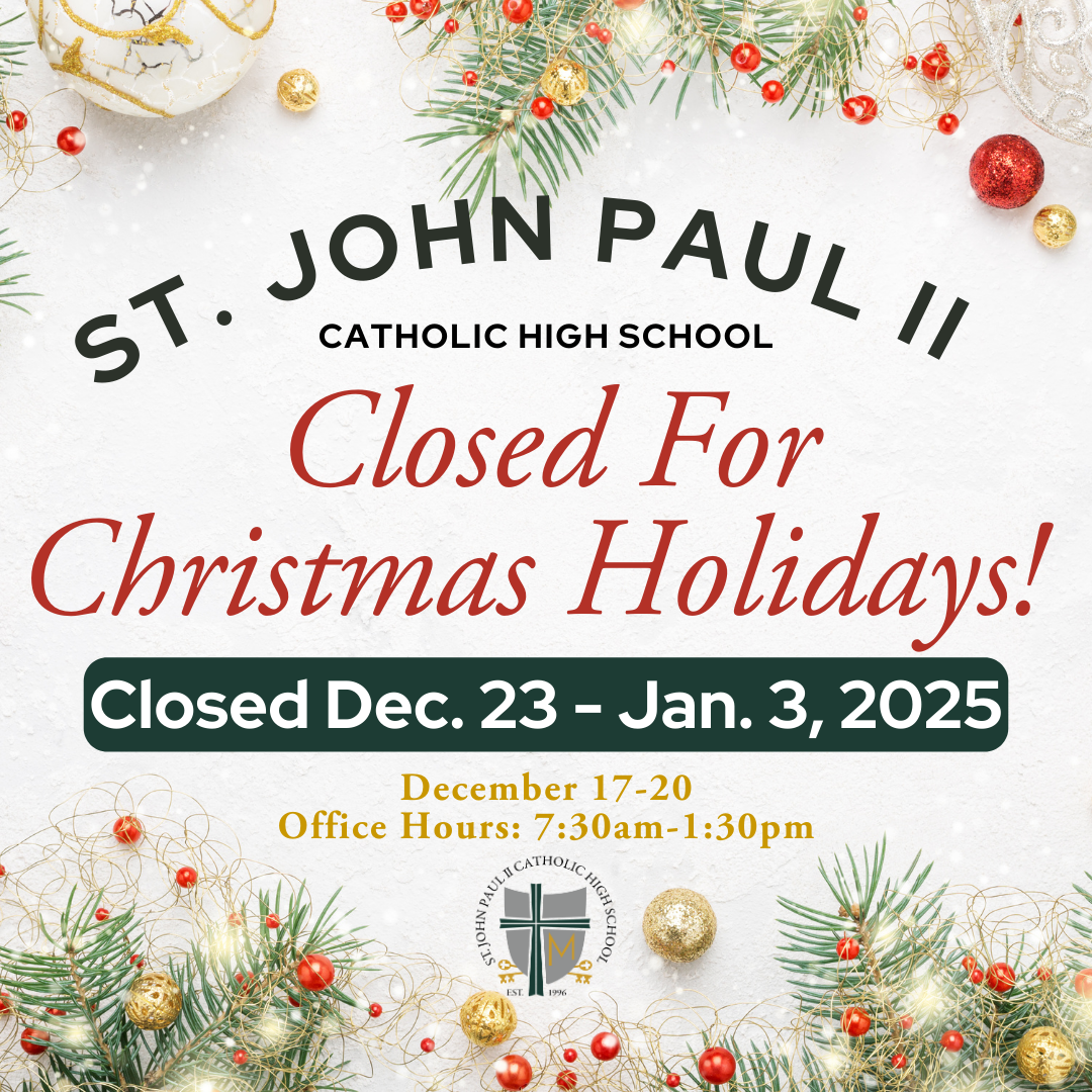 JPII closed Christmas 