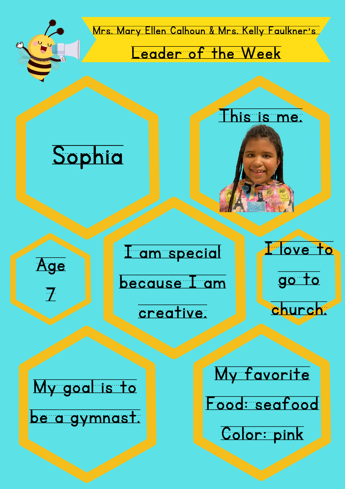 Second Grade Leader of the Week