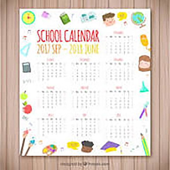 Indian Academy Yearly Calendar
