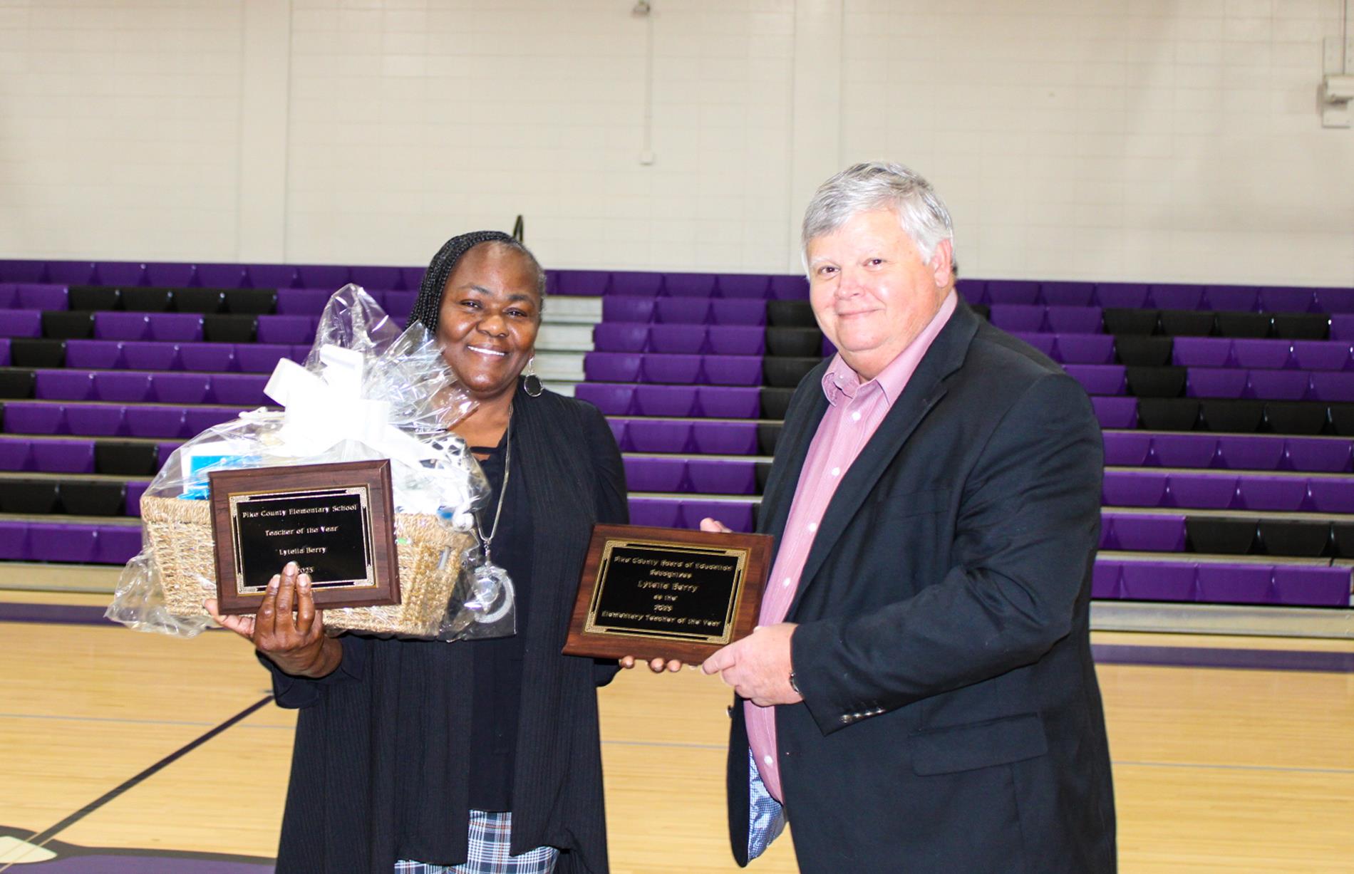 Ms. Berry was named Overall Elementary Teacher of the Year