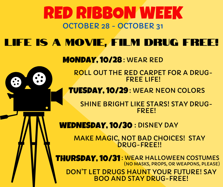 Red Ribbon Week Dress Up Days