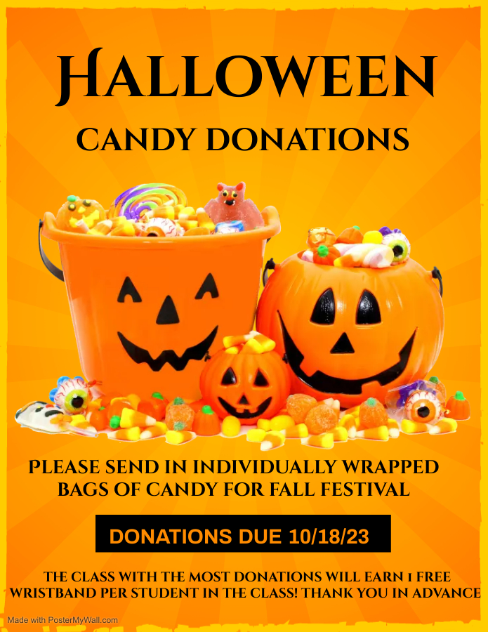 Candy Donations Flyer
