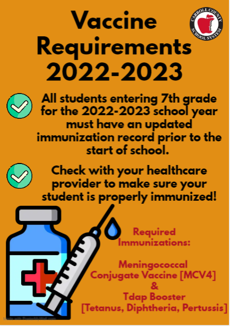 7th Grade Vaccine Requirements 2022-2023