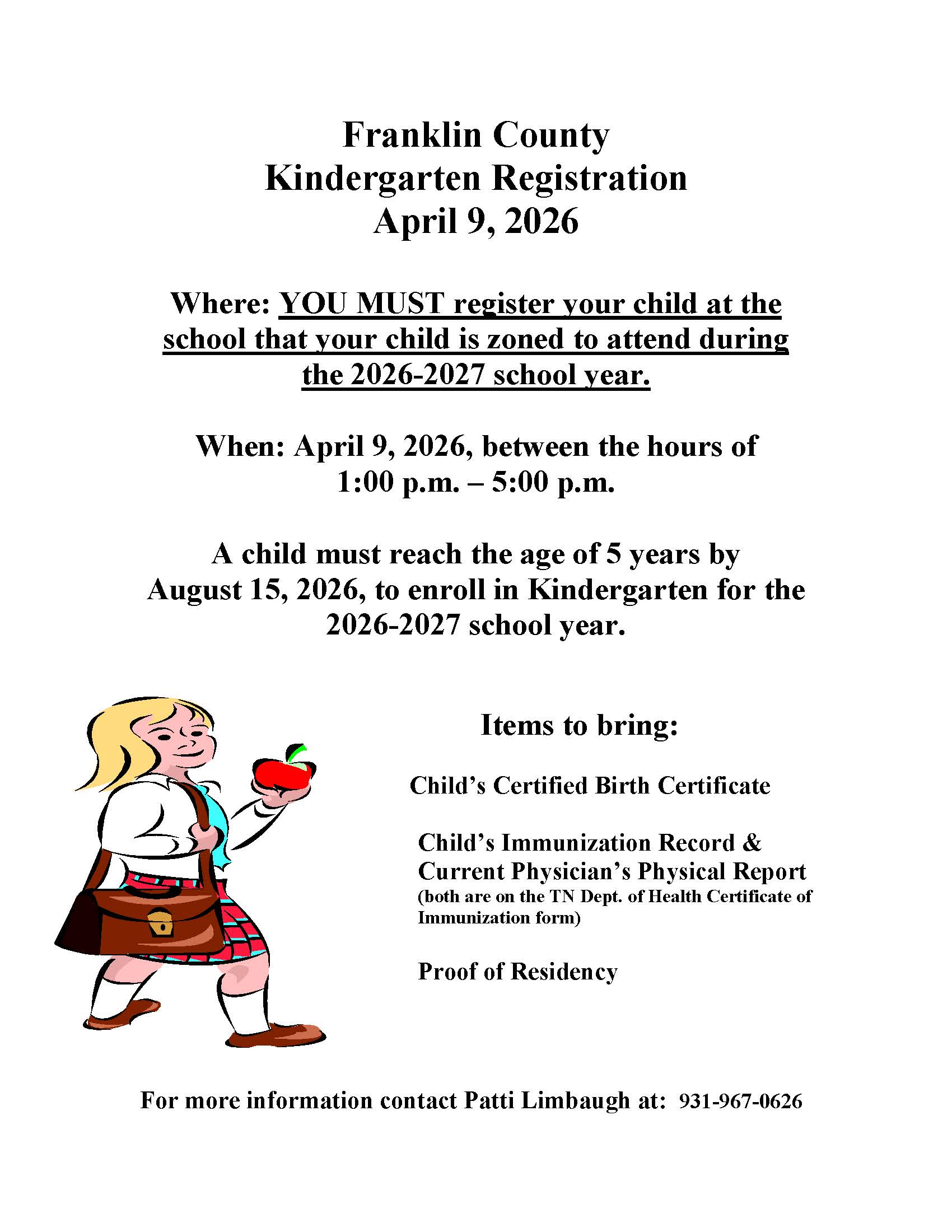 Kindergarten Registration 