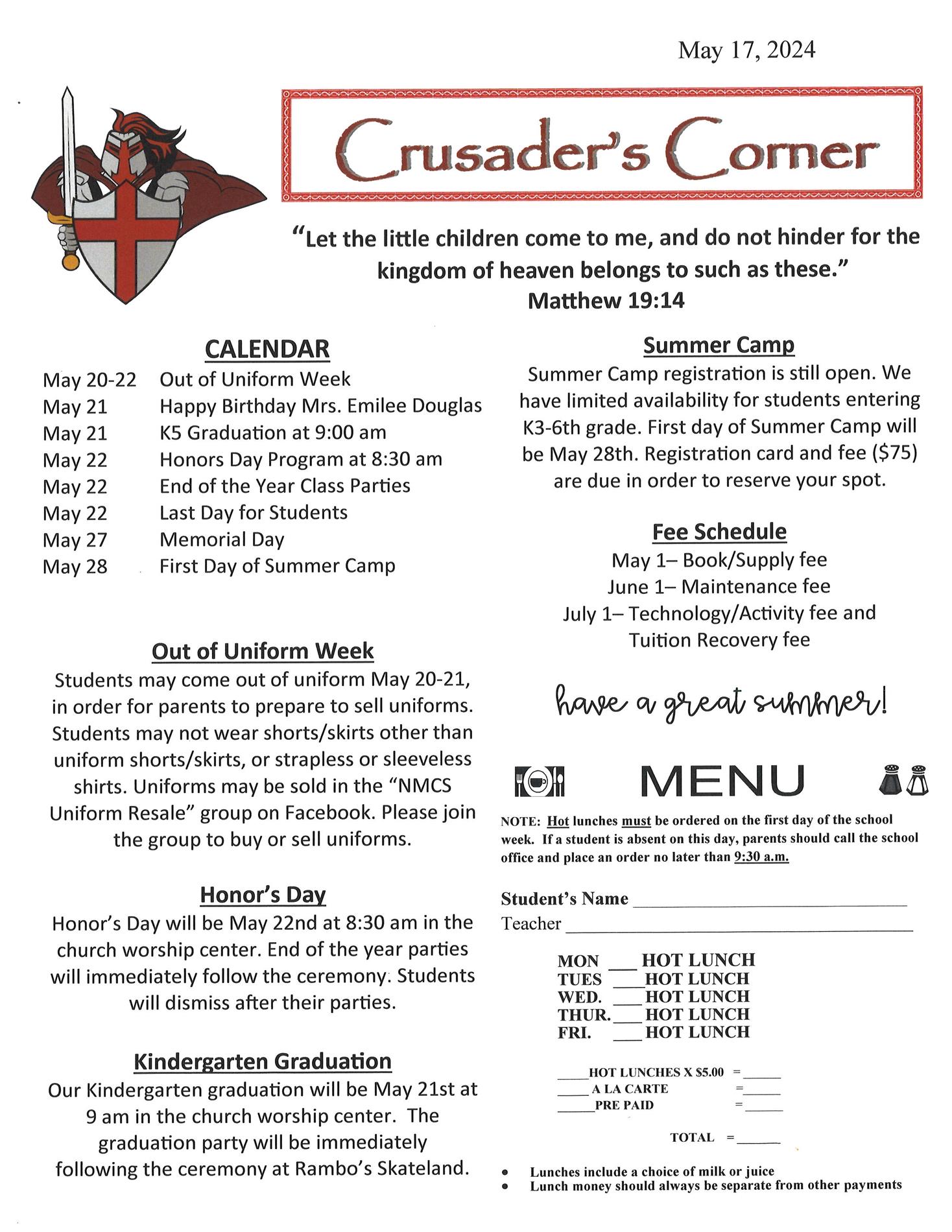 Crusader Corner