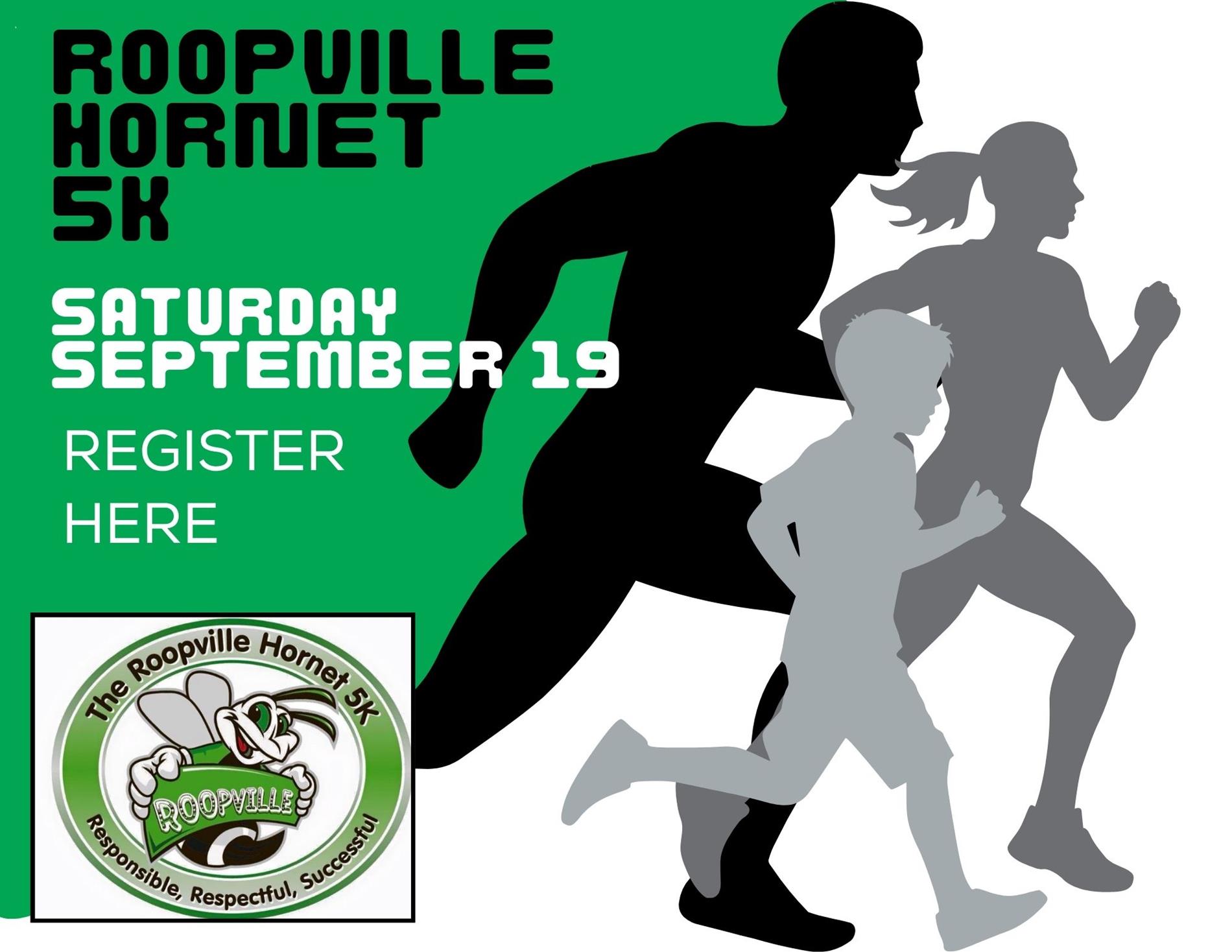 Roopville Hornet 5 K Sept 19 Register Here Roopville Hornet 5 K Sept 19 Register Here