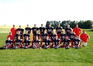 Football Team with Coaches