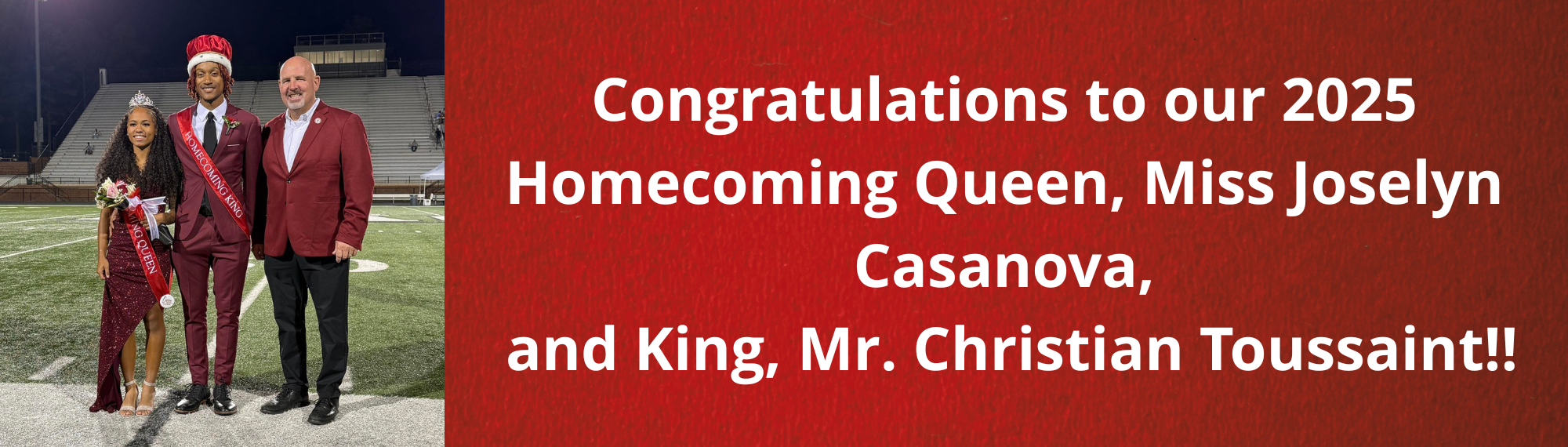 Homecoming King and Queen 2025