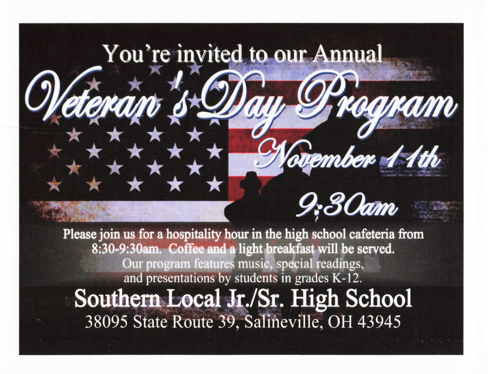 Annual Veteran's Day Program