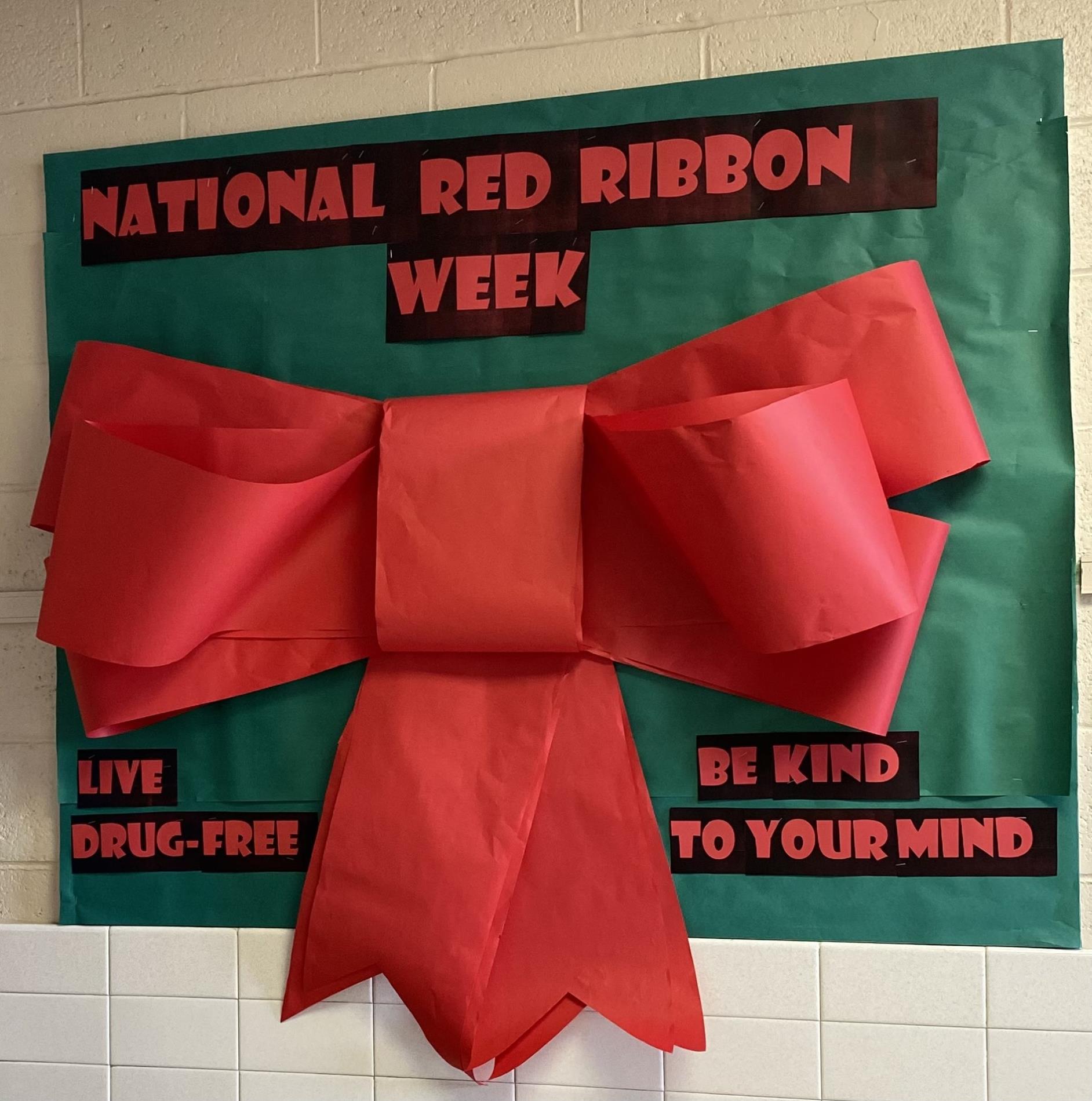 red bow for the heart and drug free