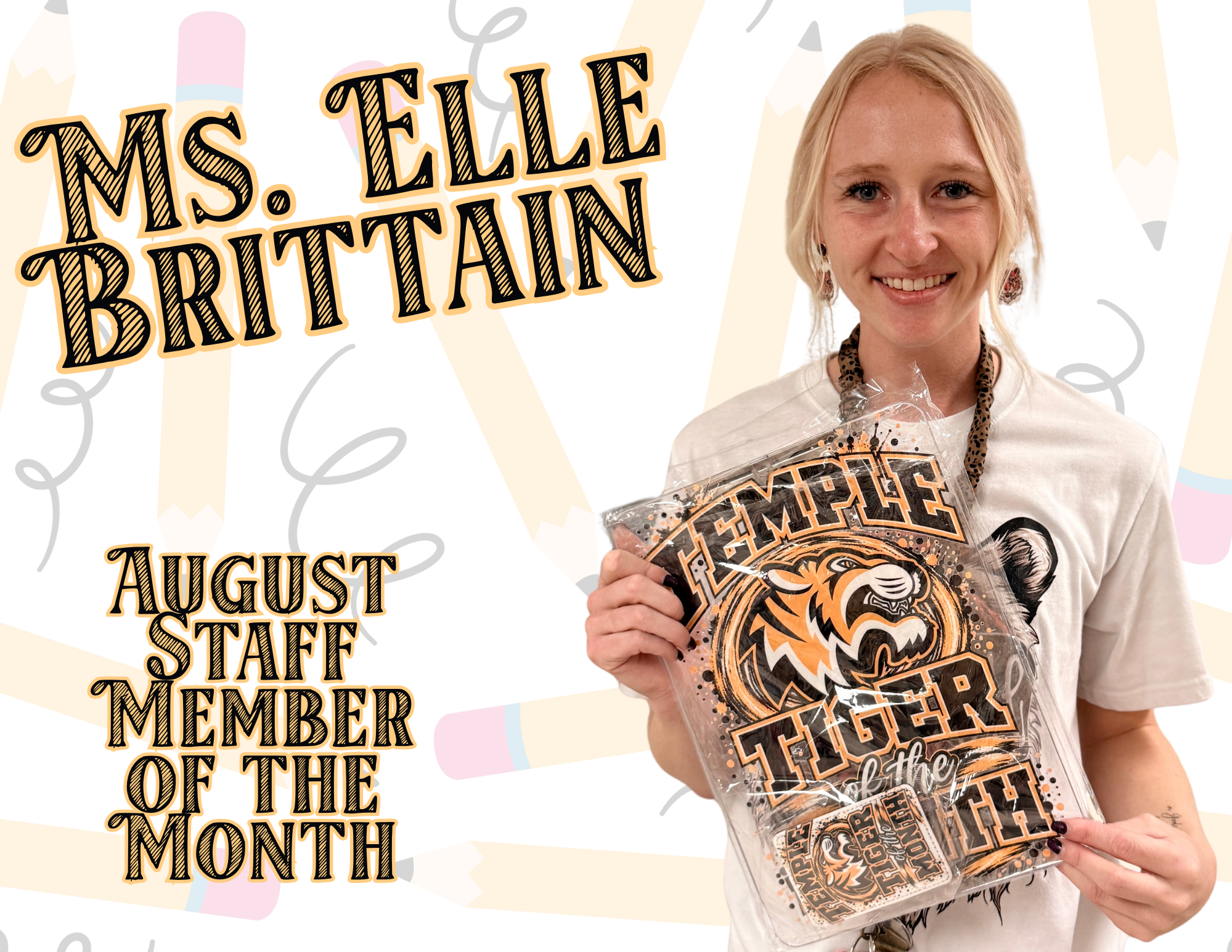 Elle Brittain - August Staff member of the Month