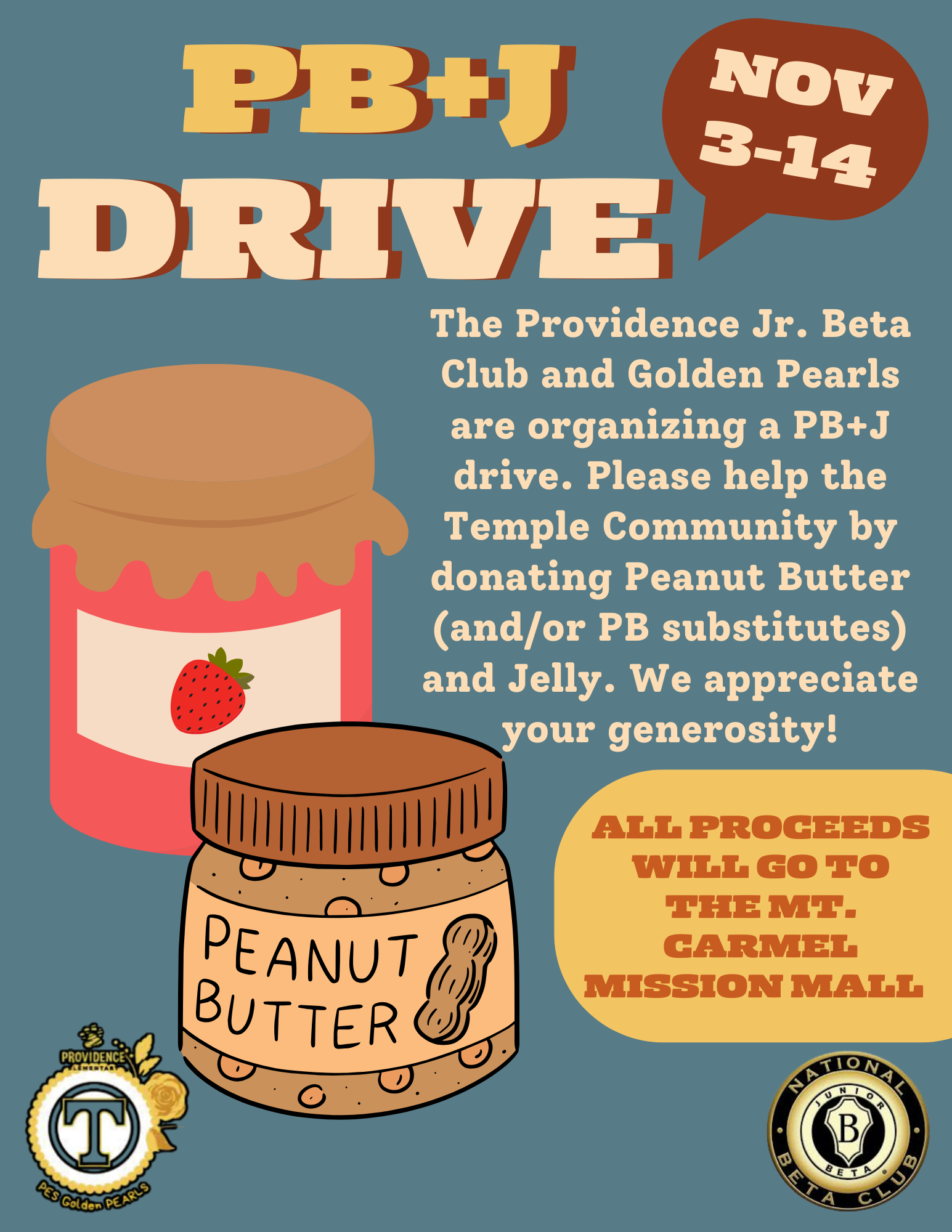 PB+J Drive Flyer PB+J Drive Flyer