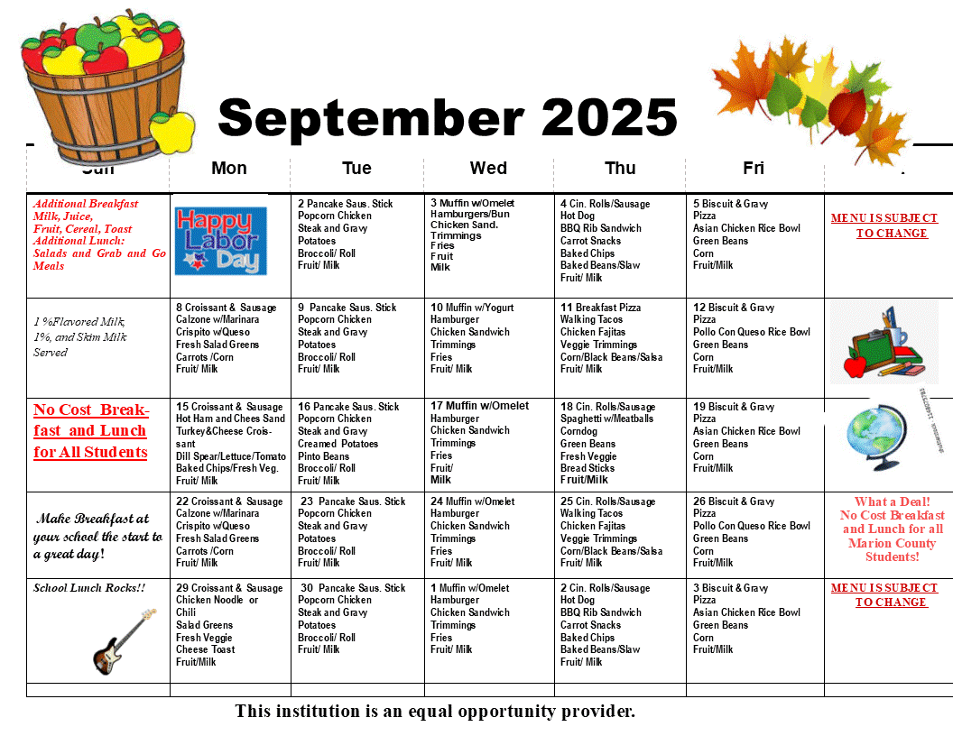 sept menu