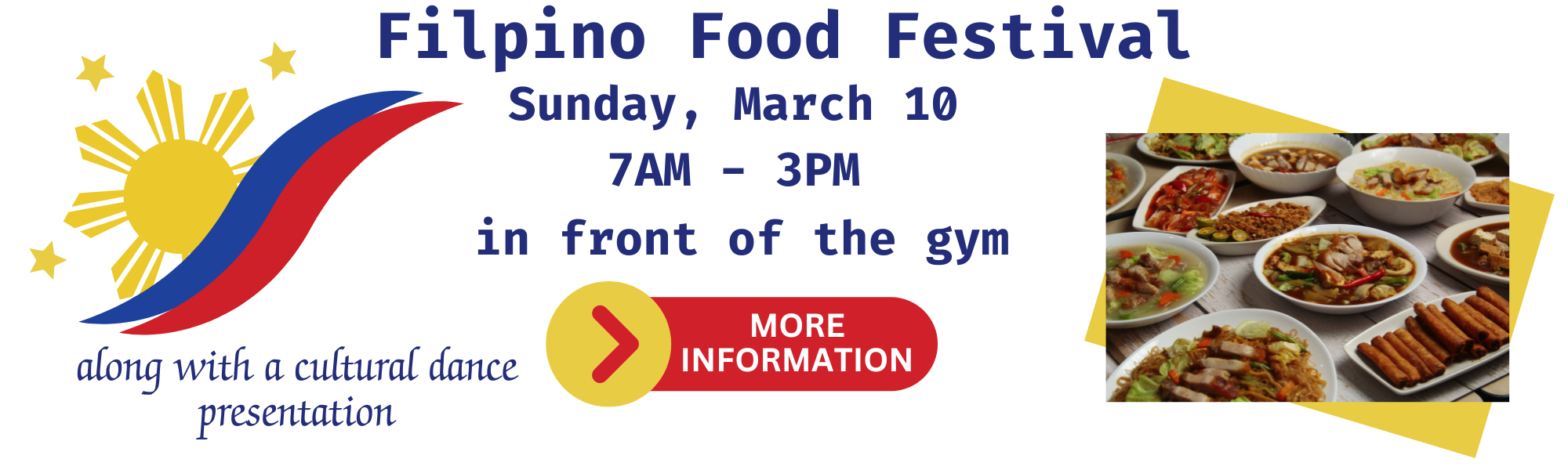 Filipino Food Festival Sunday March 10 