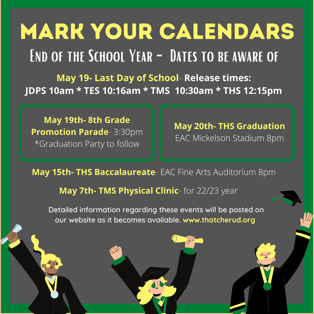 End of School Year Events