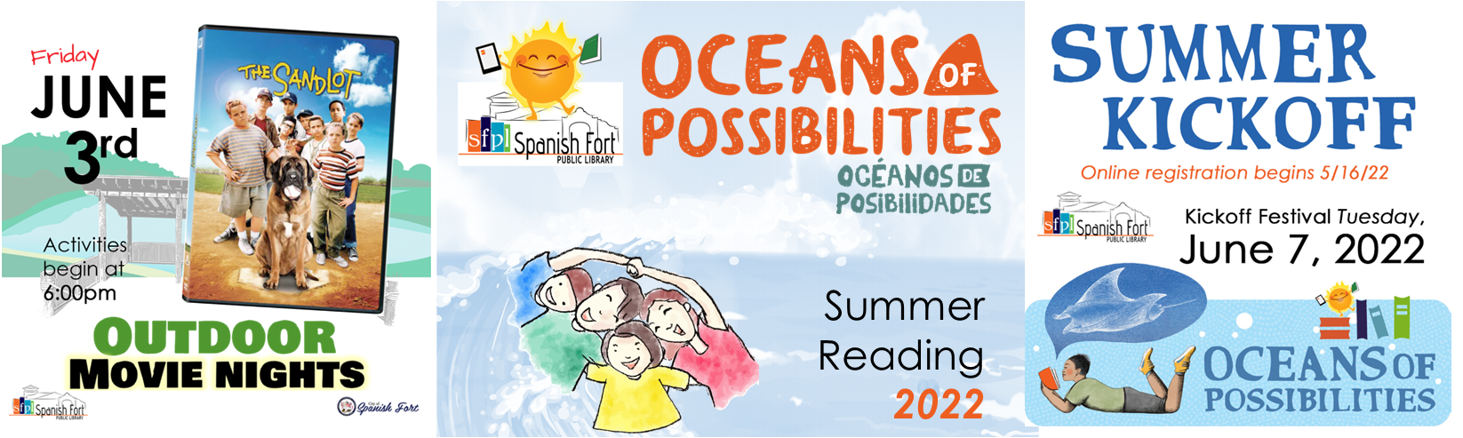 Spanish Fort Public Library offers a summer reading incentive program for the whole community. You're already reading! why not get rewarded for it!? 