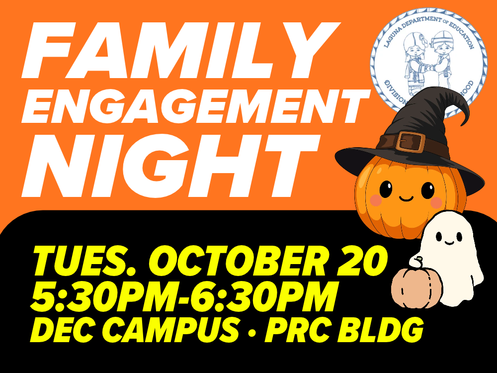 DEC Family Engagement Night · Tuesday, October 20th 5:30pm-6:30pm at the Head Start PRC