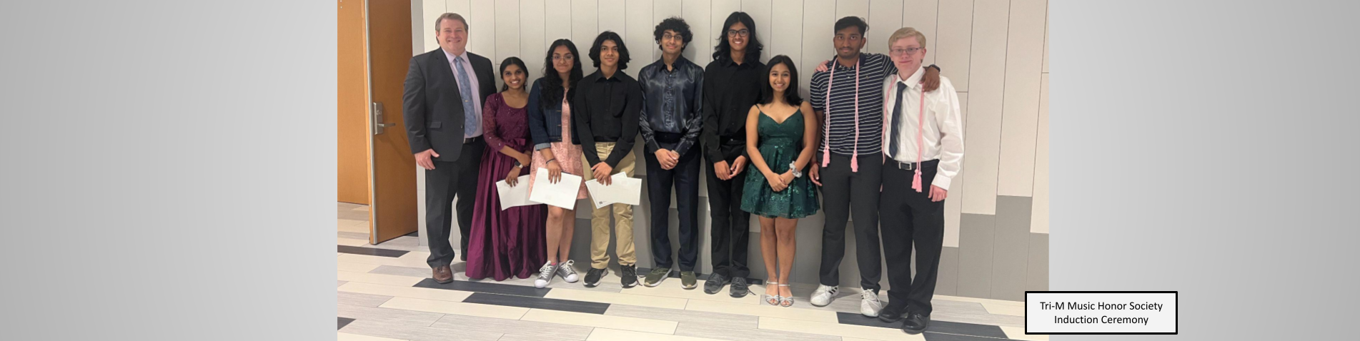 Tri-M Music Honor Society Induction Members