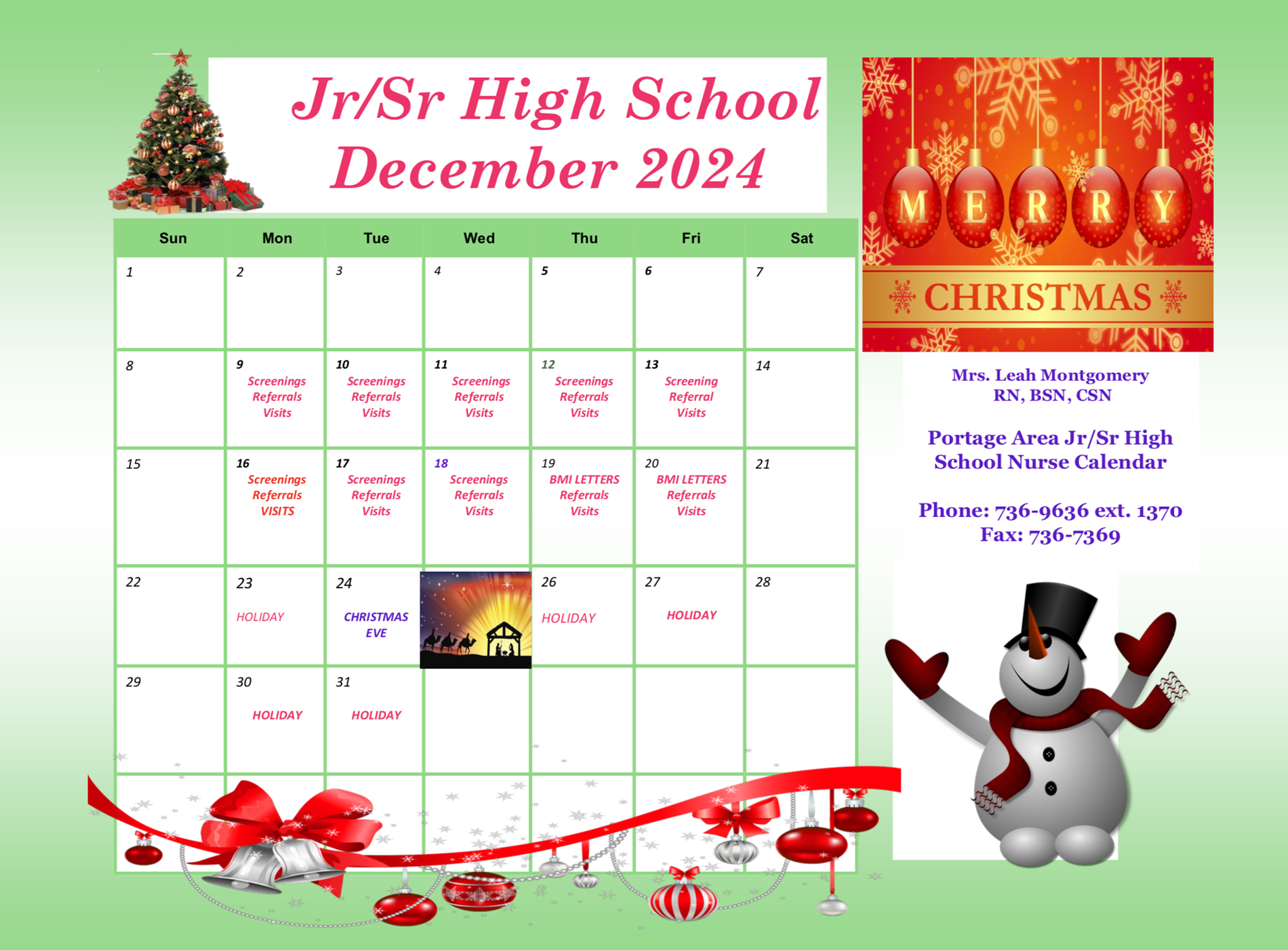 December Calendar