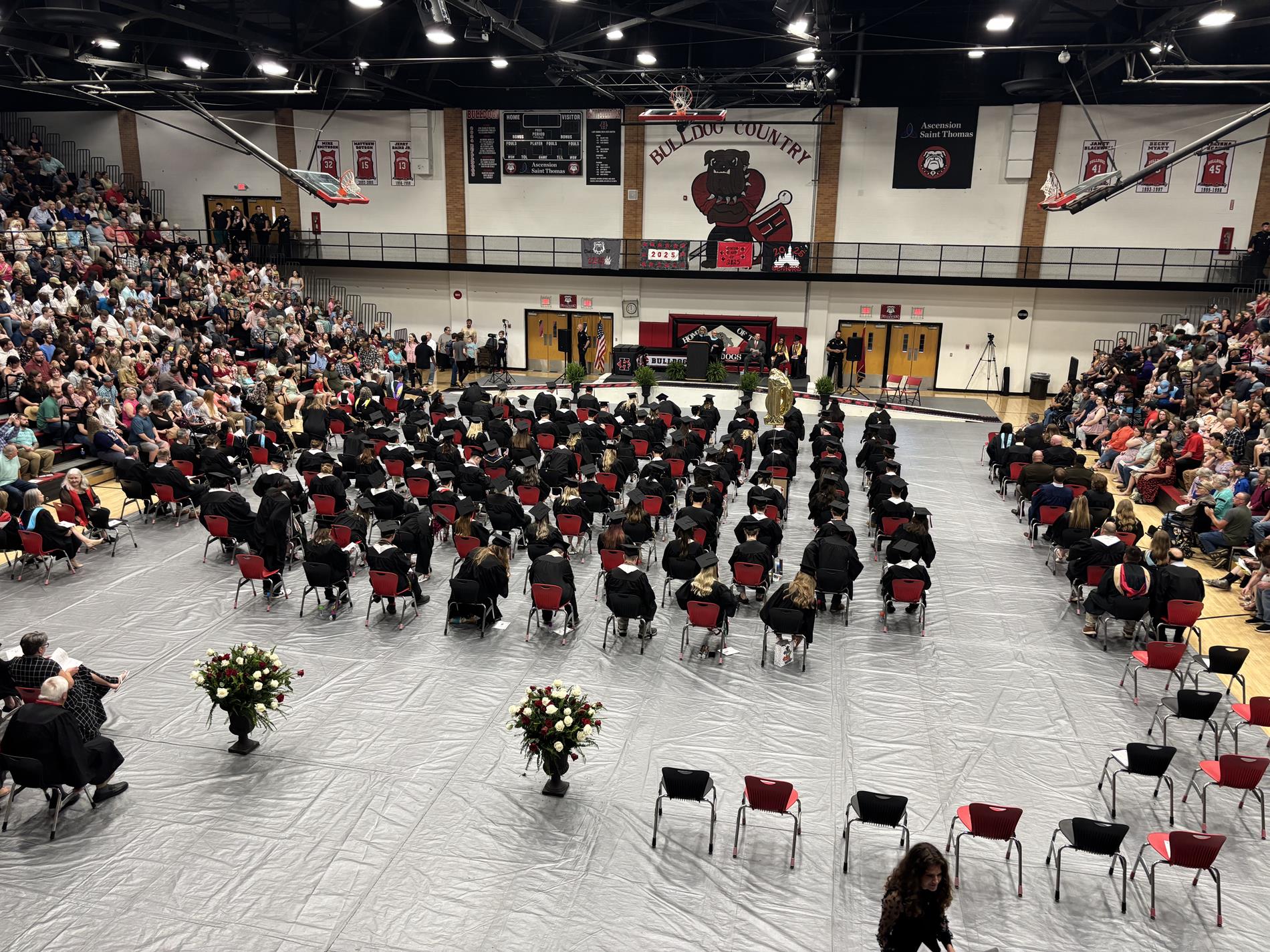 HCHS Graduation ceremony with parents and teachers