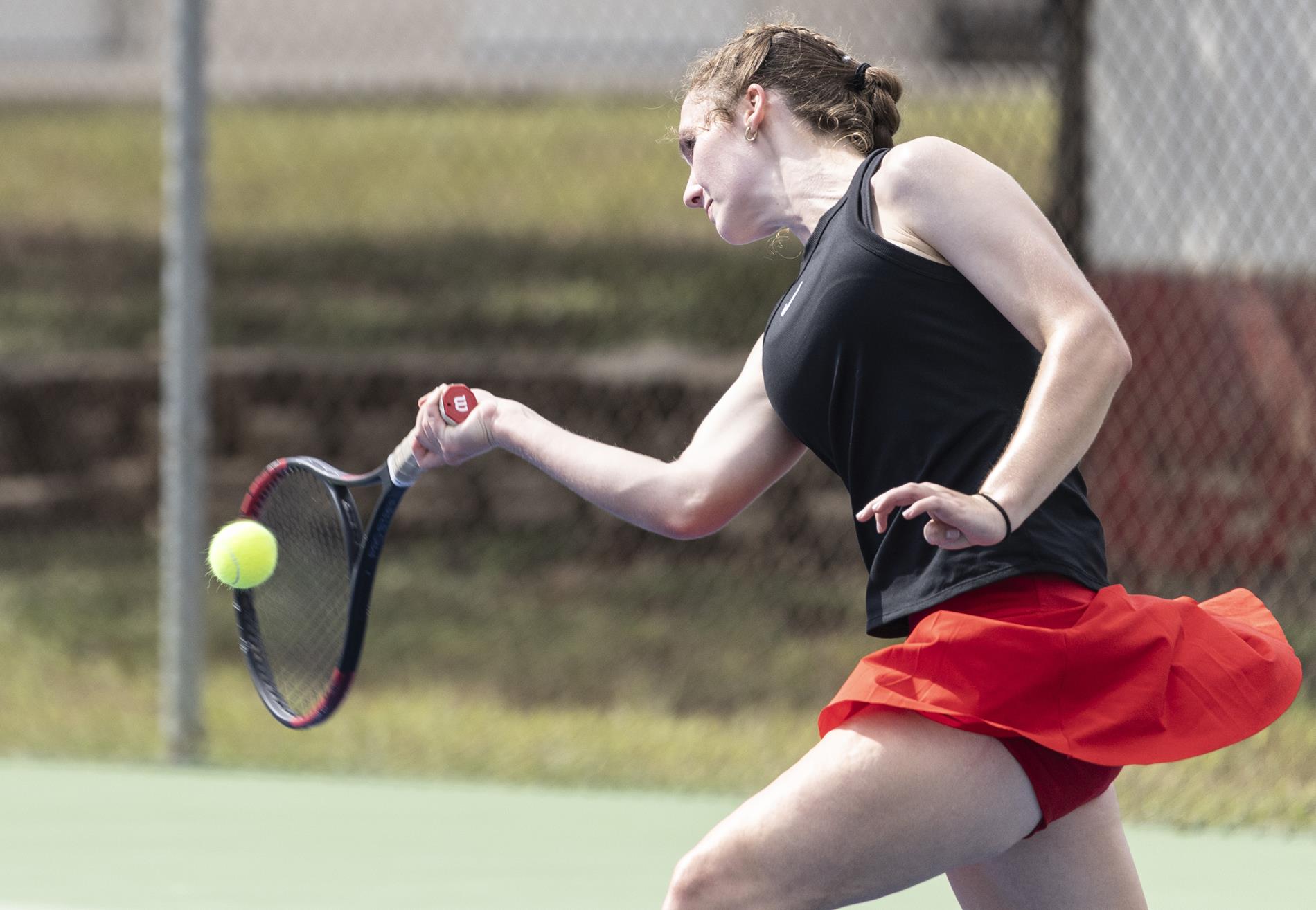 Ingram Tom Moore team tennis vs. Canyon Lake on Sept. 4, 2024