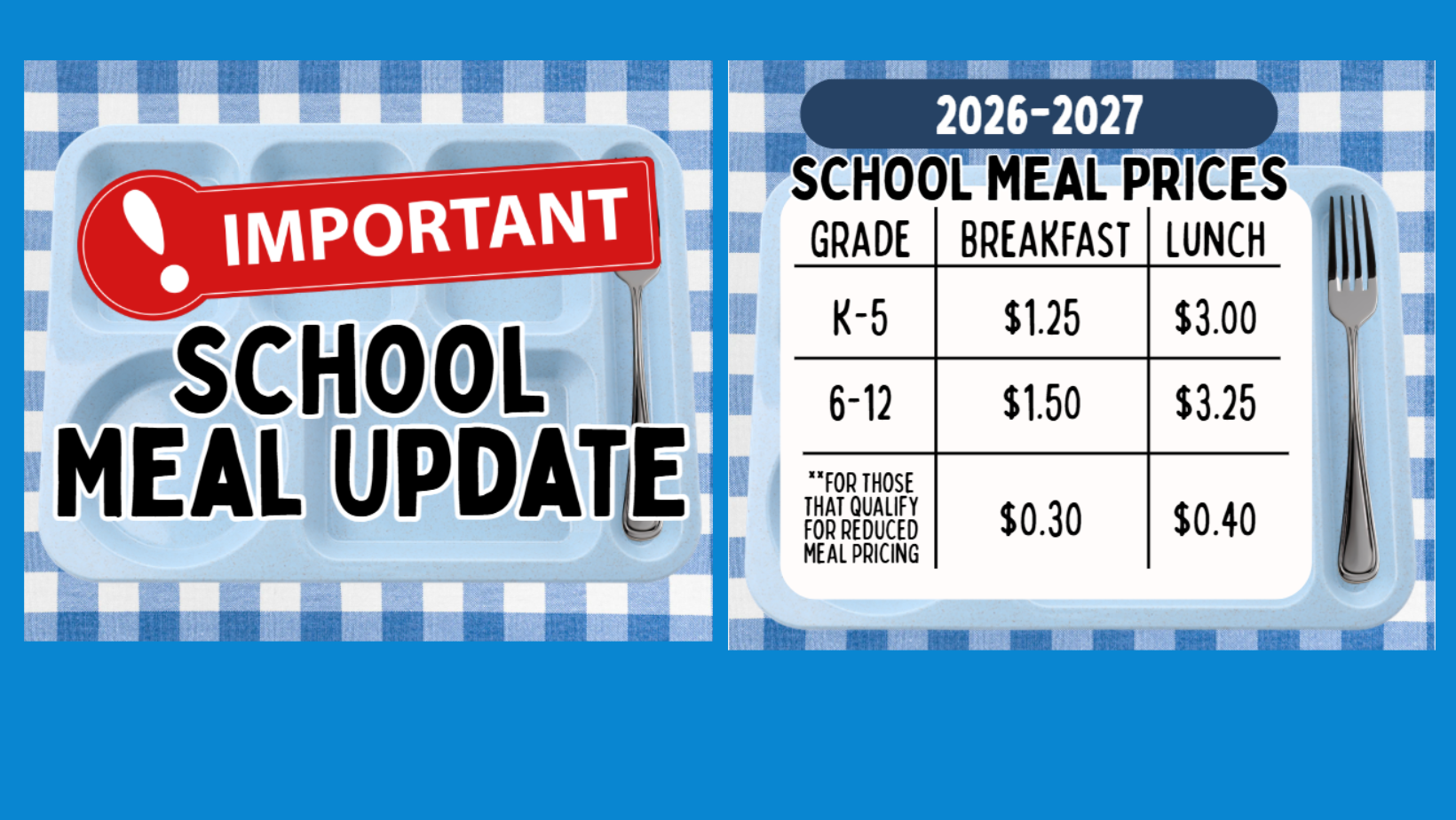 School Lunch Updates