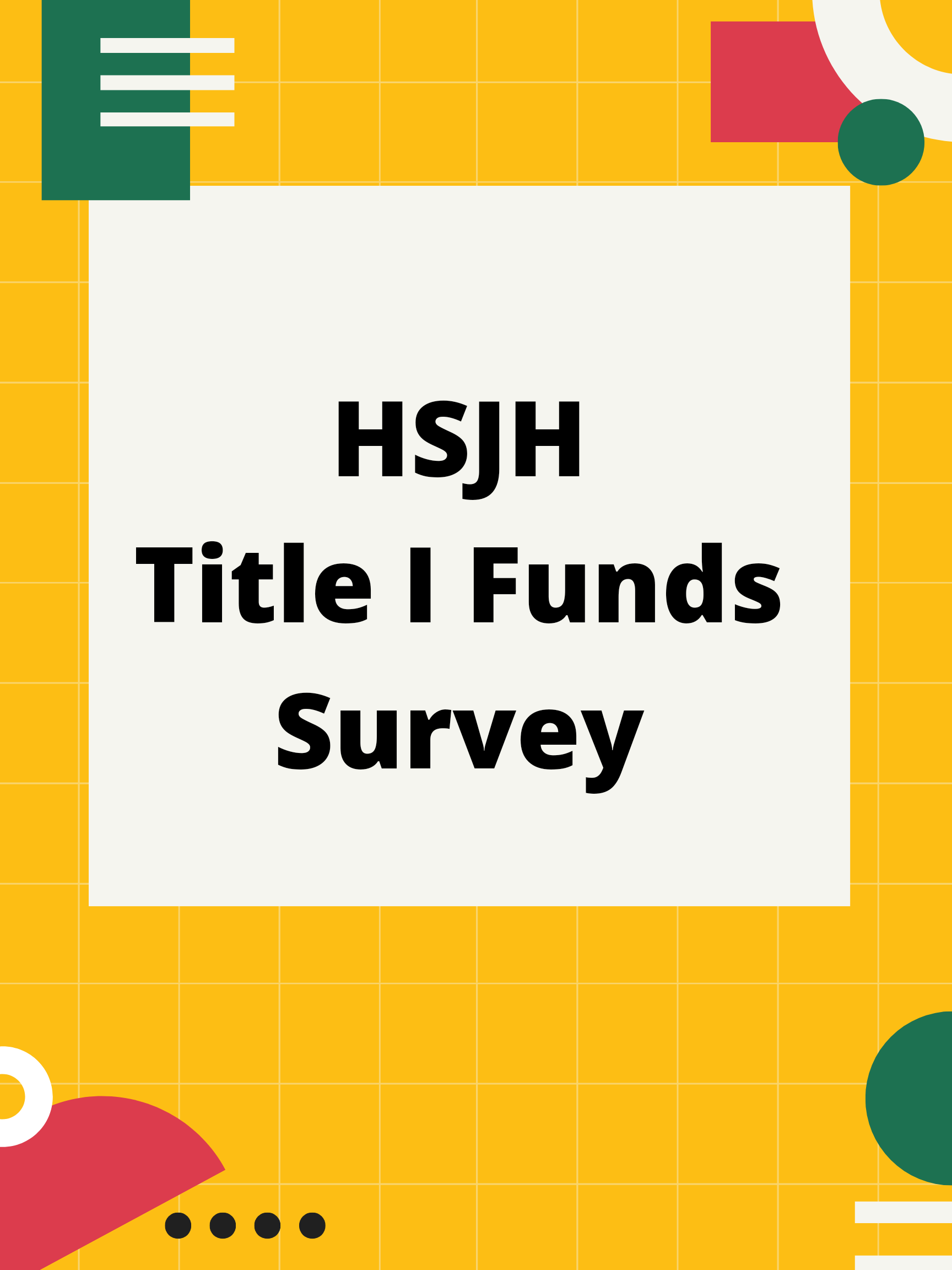 title i funds survey