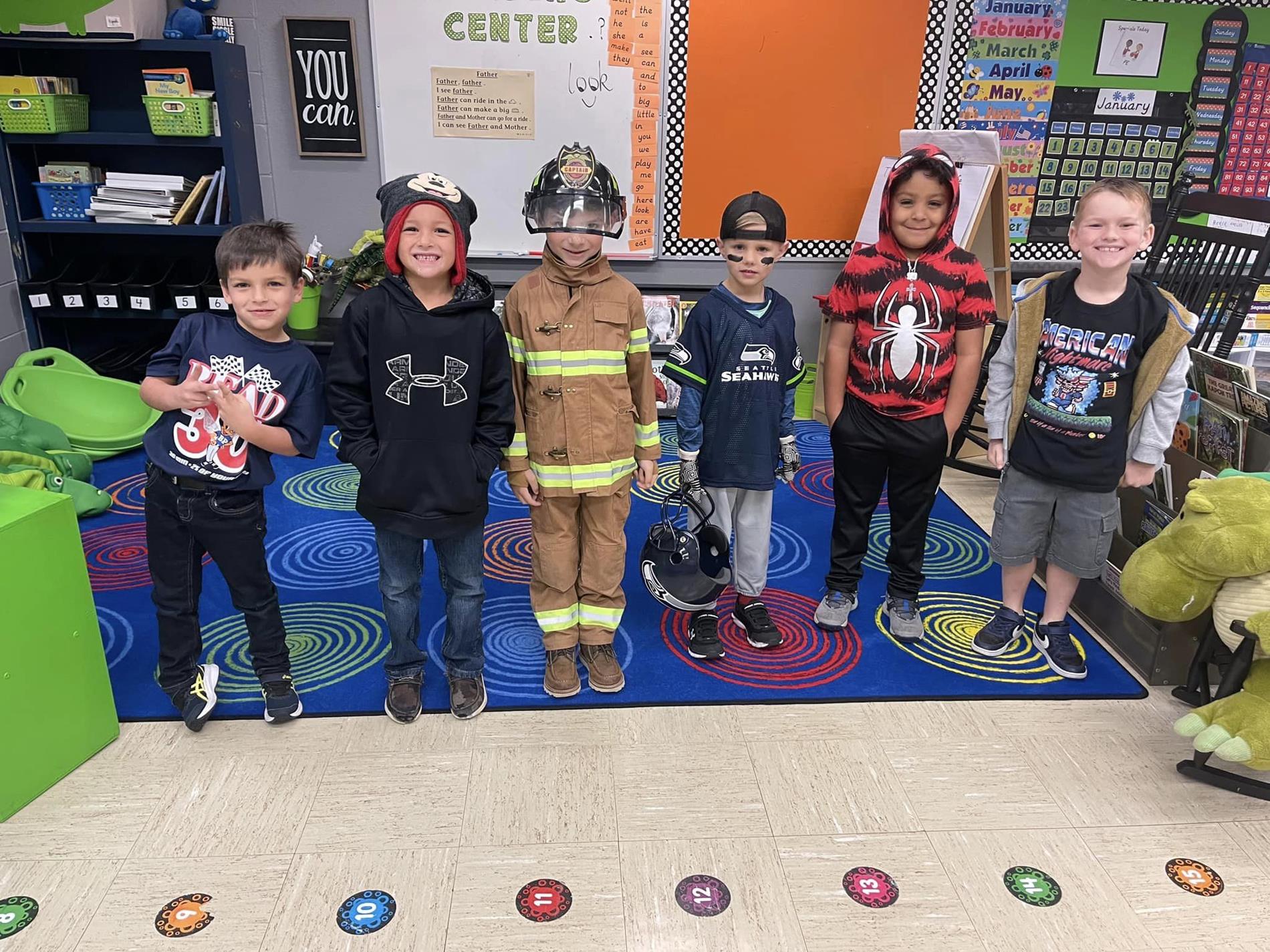 Some of the amazing book characters we had on campus.