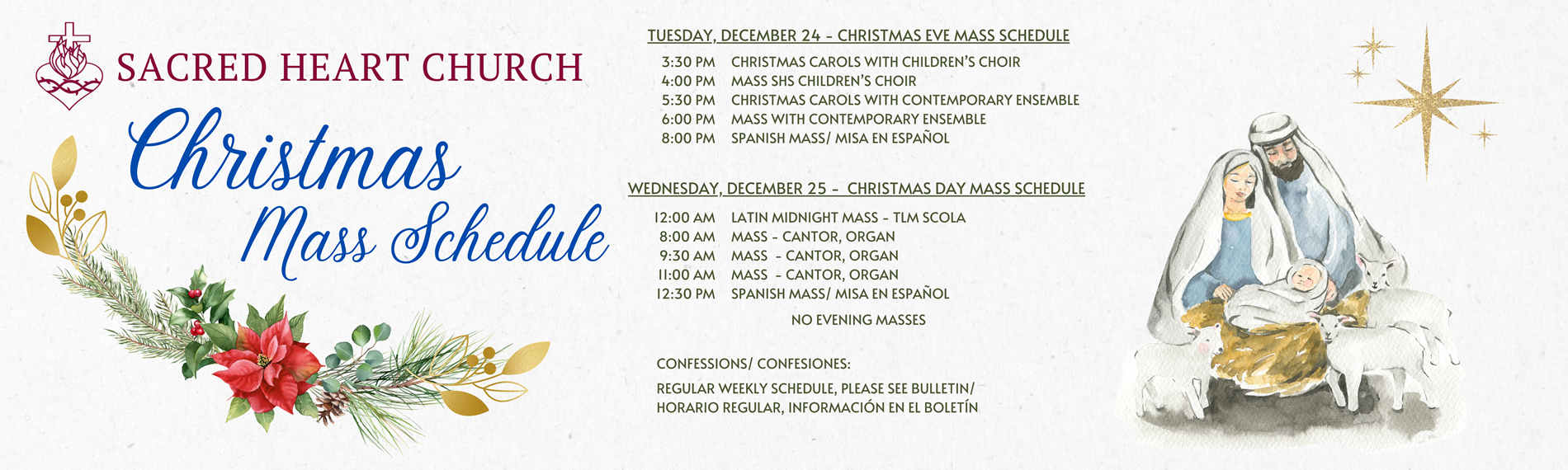 Christmas Mass Schedule 2024