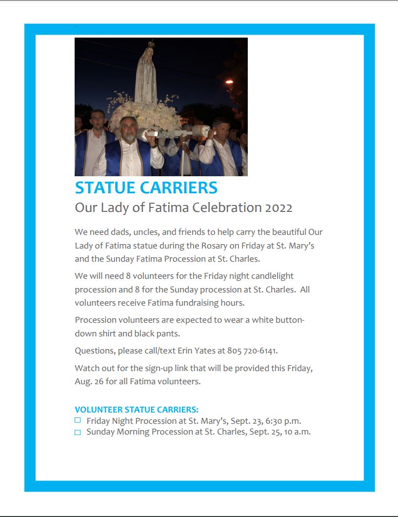 Statue Carrier Information