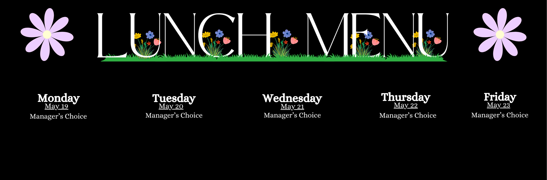 Lunch Menu