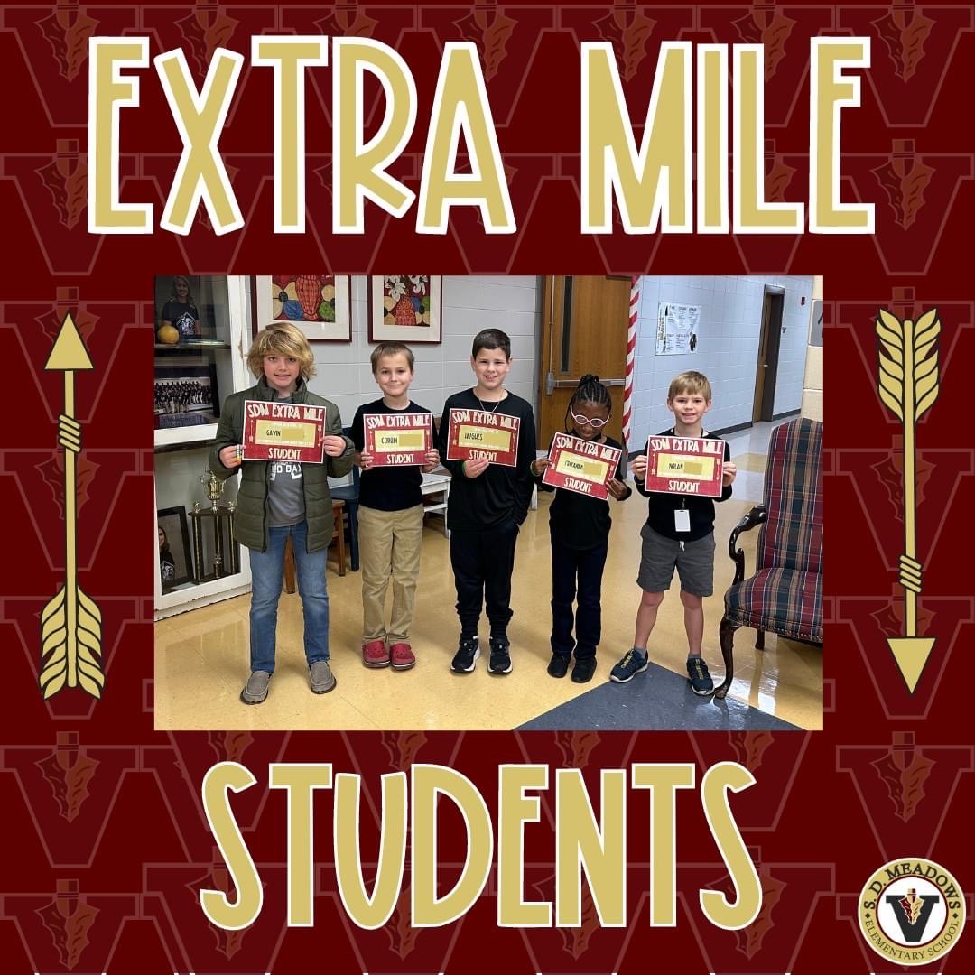 SDM Extra Mile Students