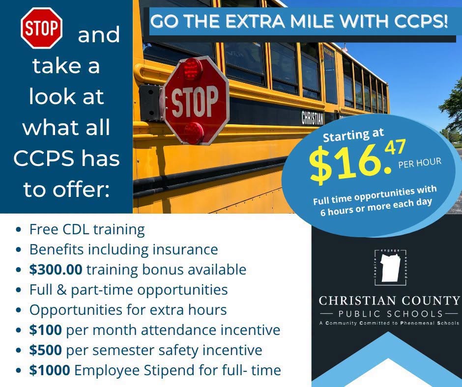 Bus Driver Hiring Info Flyer