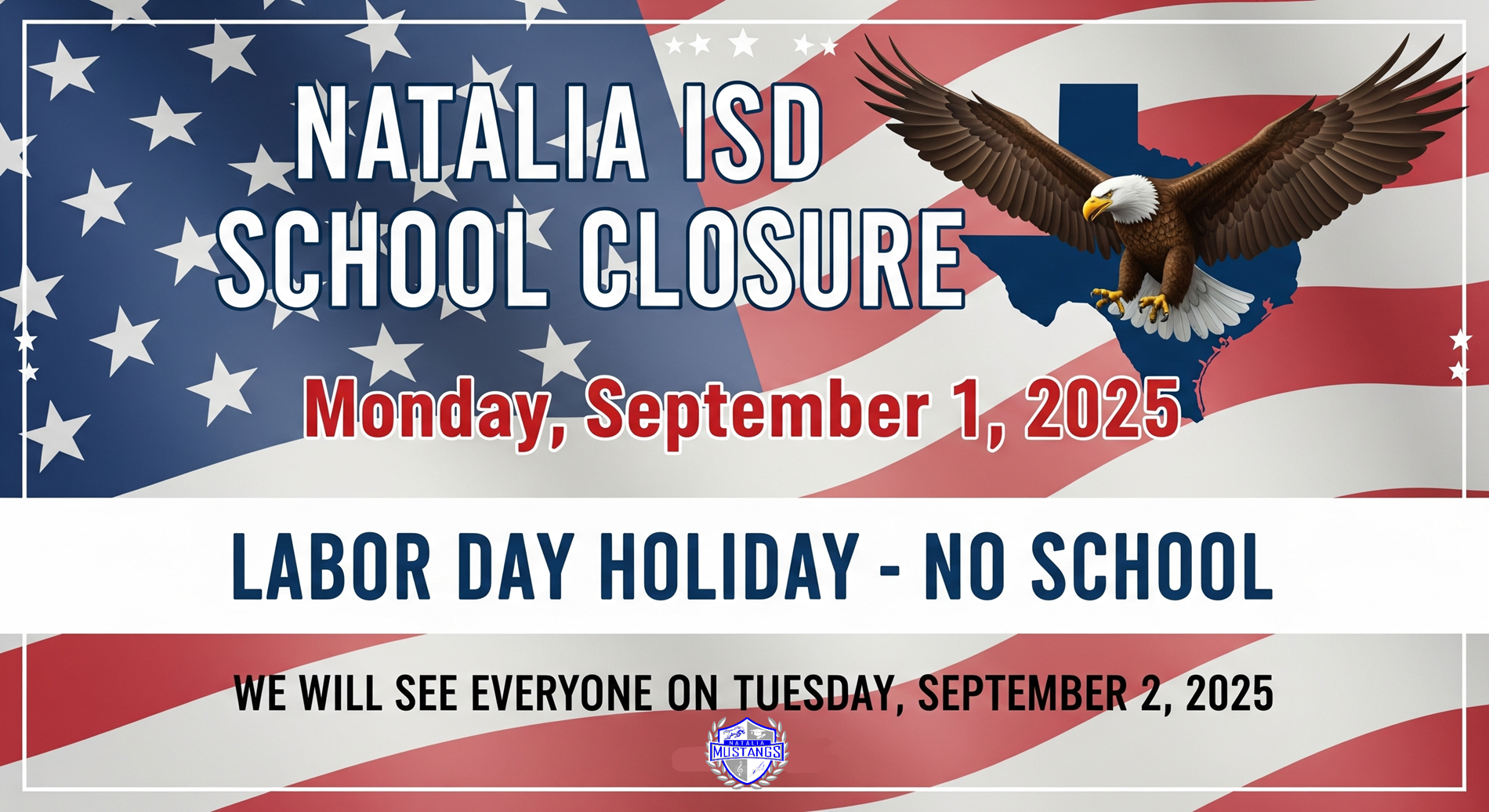 Labor Day Closure September 1st