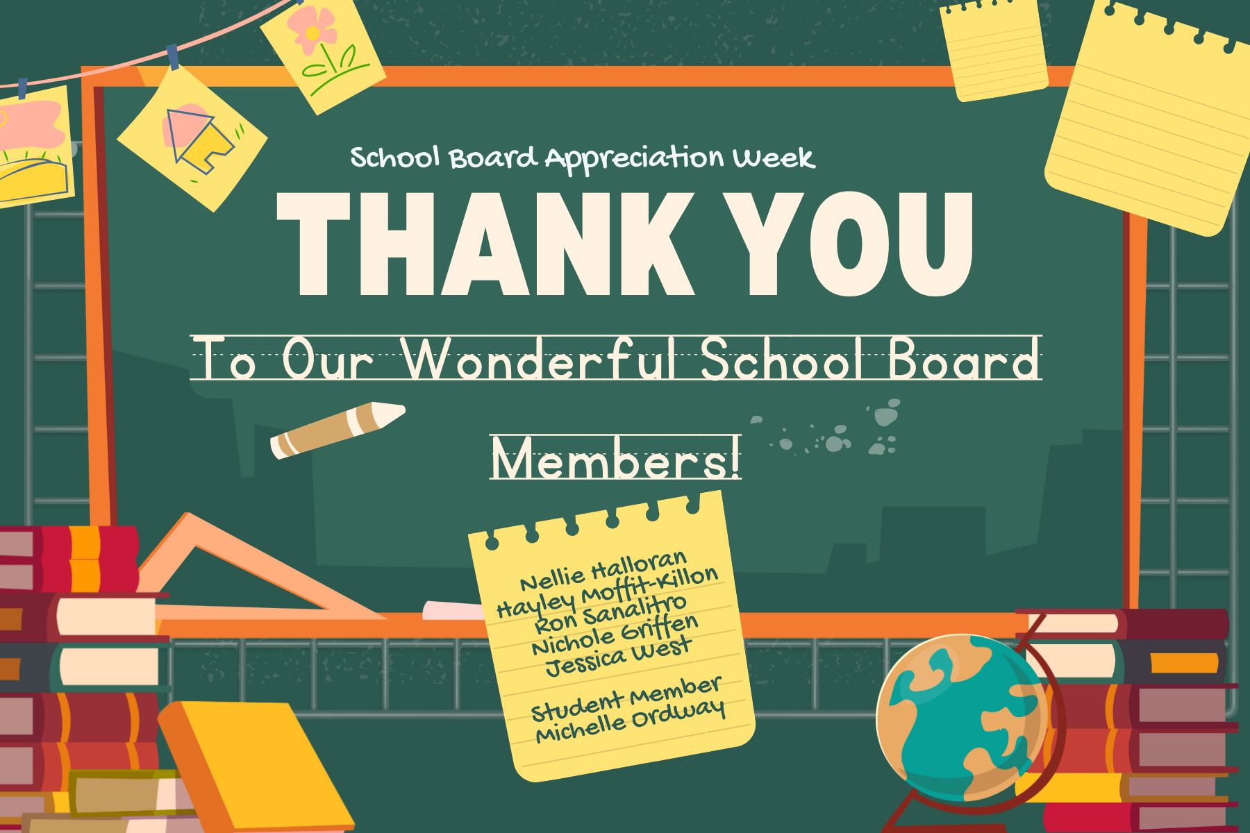 Thank you to our School Board Image