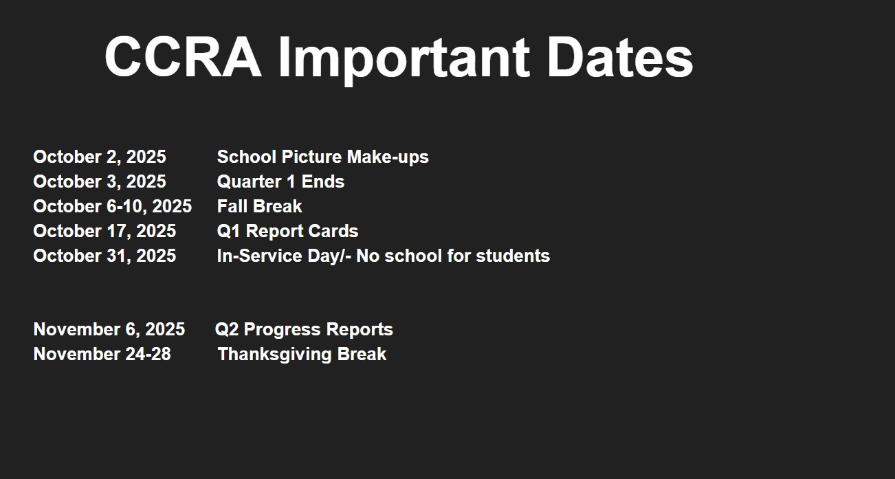 Important Dates