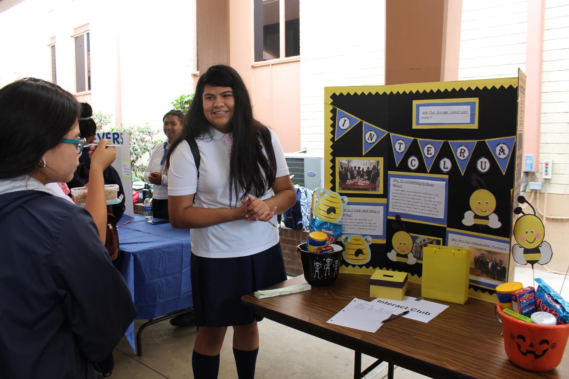 Student speaks about Interact Club