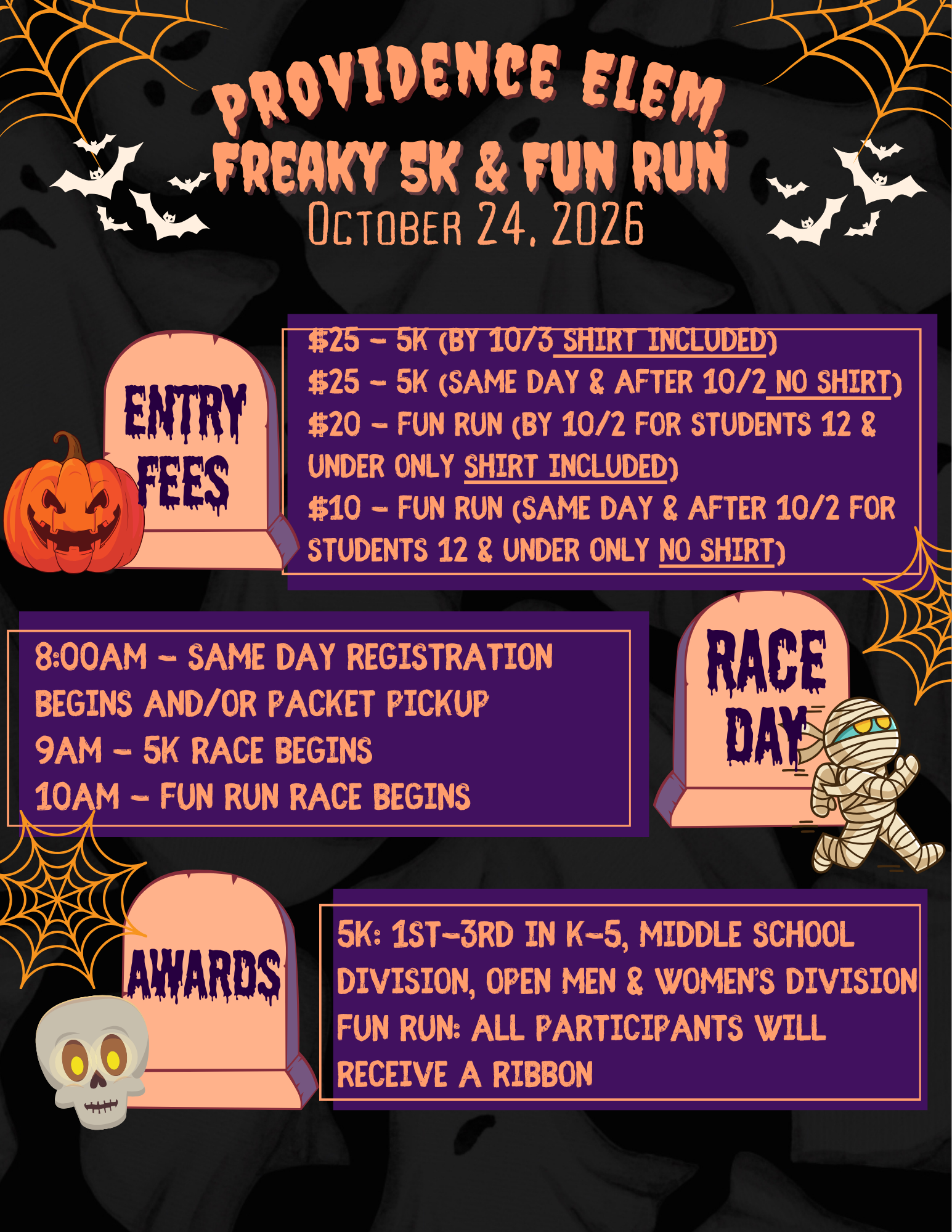 Freaky 5K Flyer