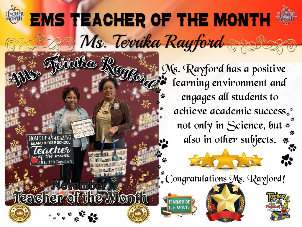 EMS November Teacher of the Month 