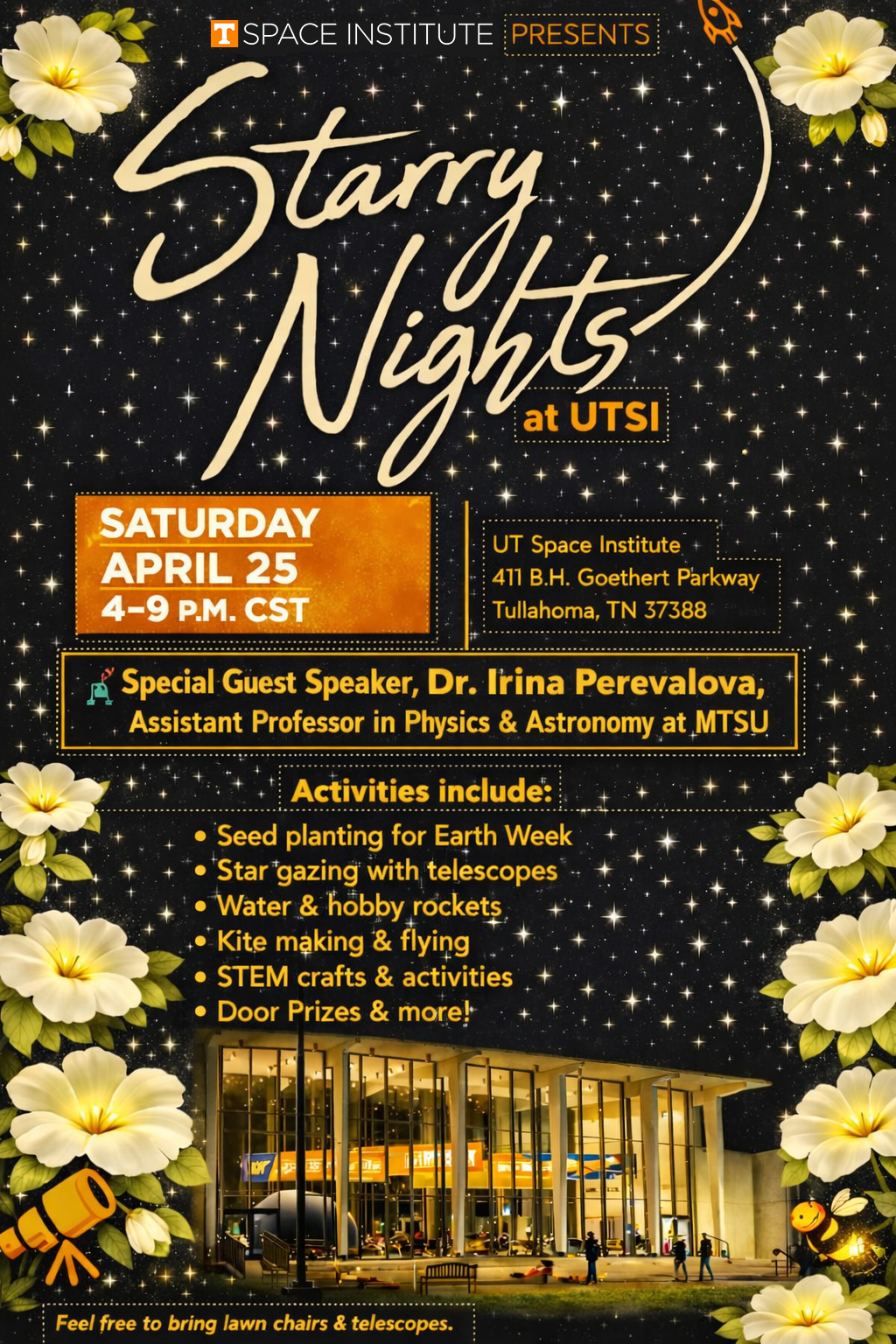 Starry Nights at UTSI flyer
